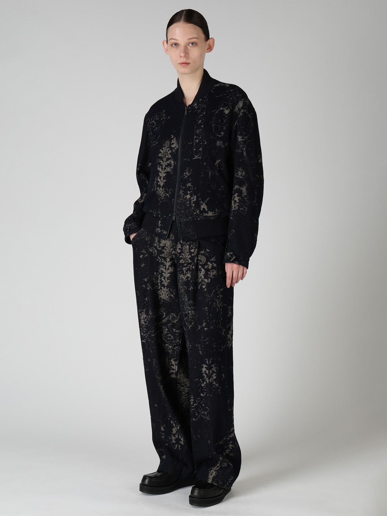 DENIM JACQUARD BLOUSON