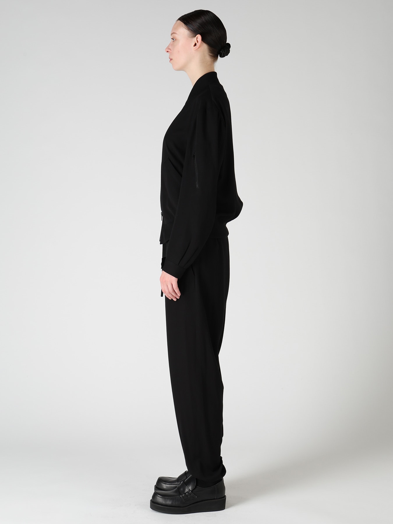 VISCOSE/TRIACETATE BLEND BLOUSON