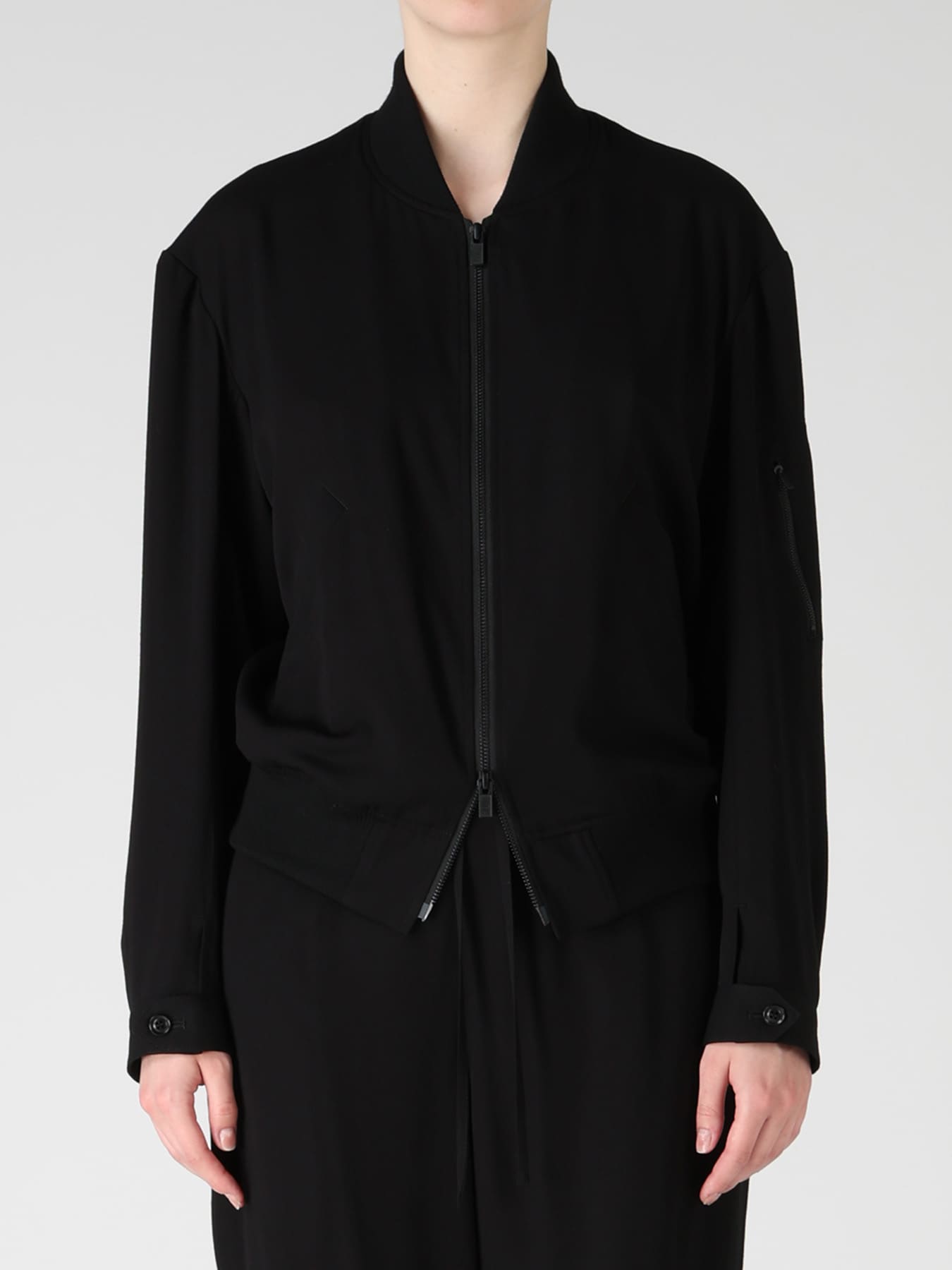 VISCOSE/TRIACETATE BLEND BLOUSON