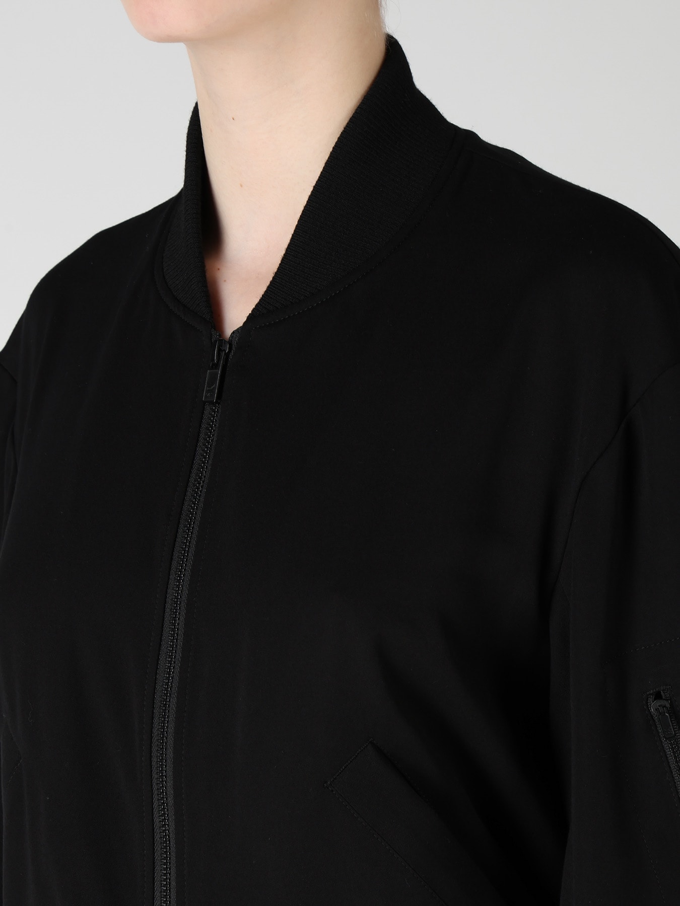 VISCOSE/TRIACETATE BLEND BLOUSON