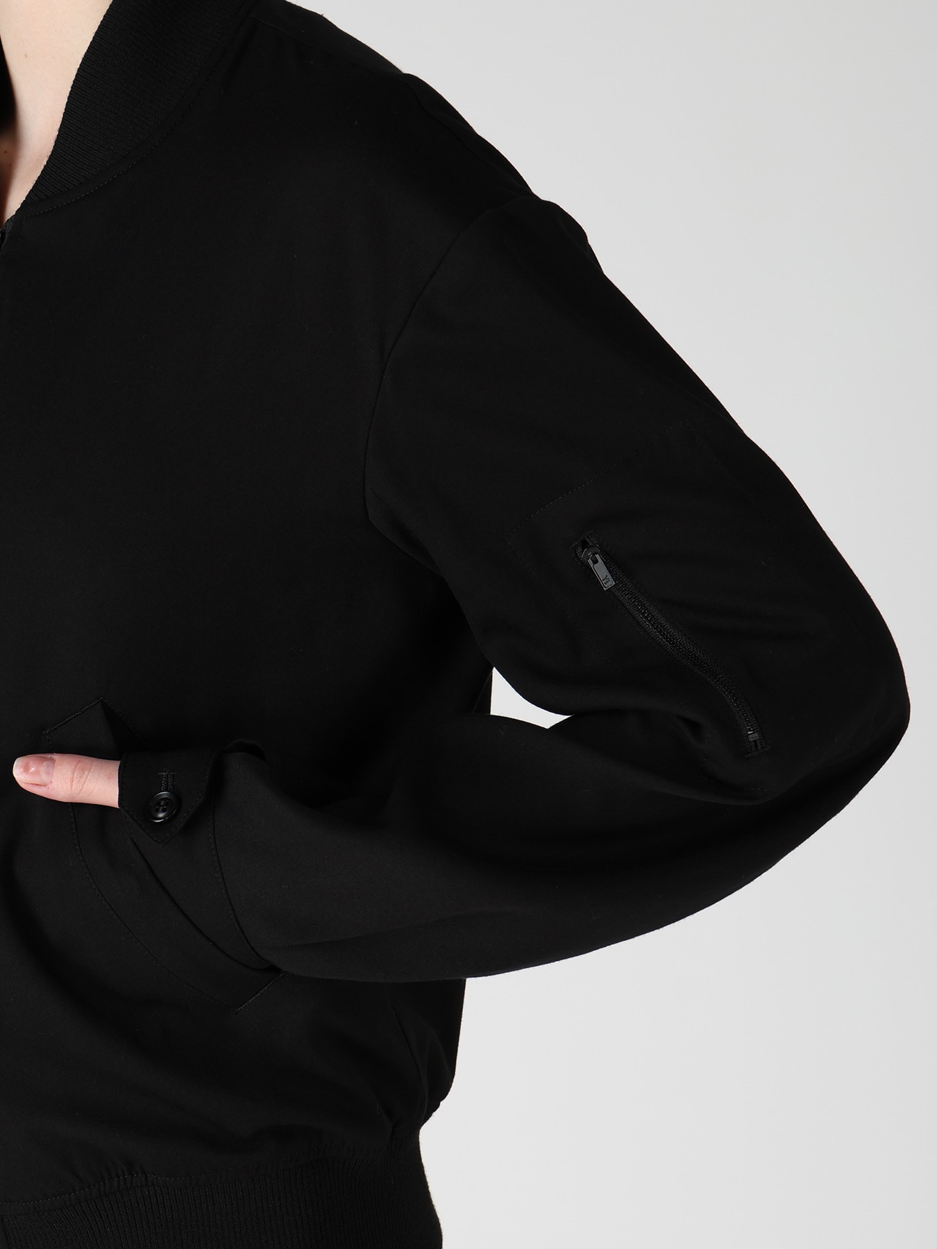 VISCOSE/TRIACETATE BLEND BLOUSON