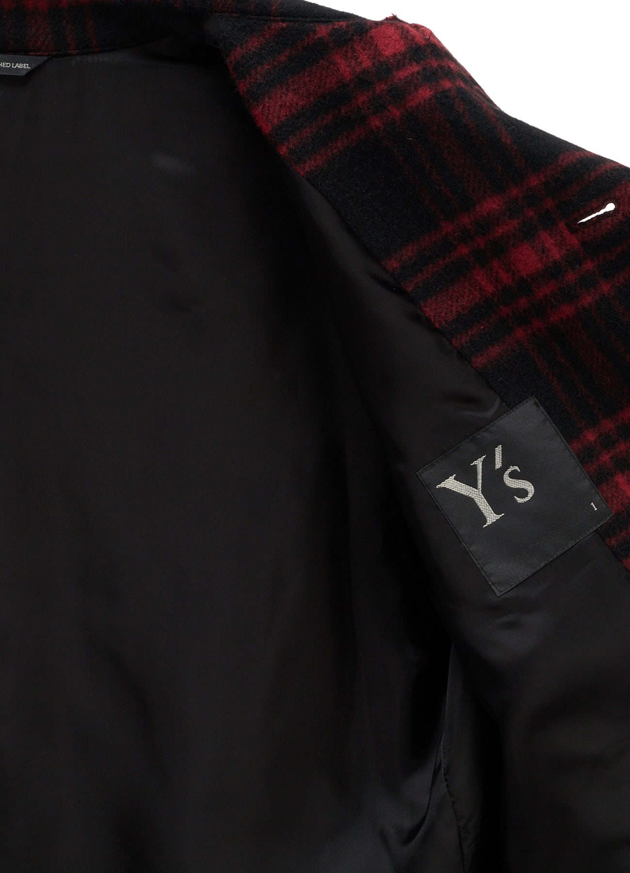 SHAGGY PLAID BLOUSON