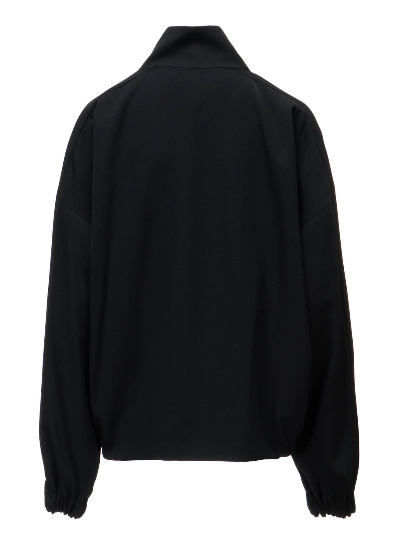 WOOL GABARDINE STAND COLLAR JACKET