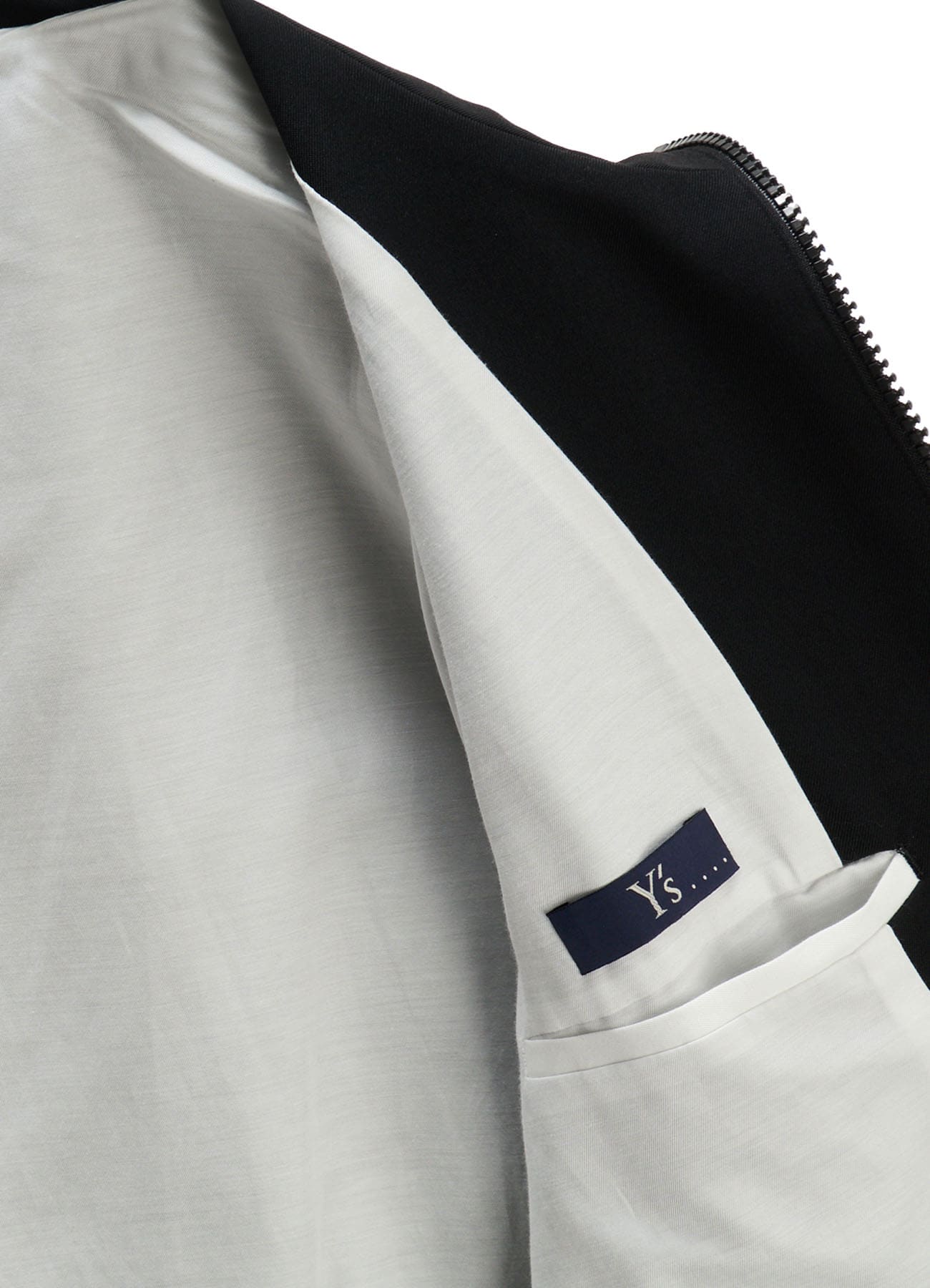 WOOL GABARDINE STAND COLLAR JACKET
