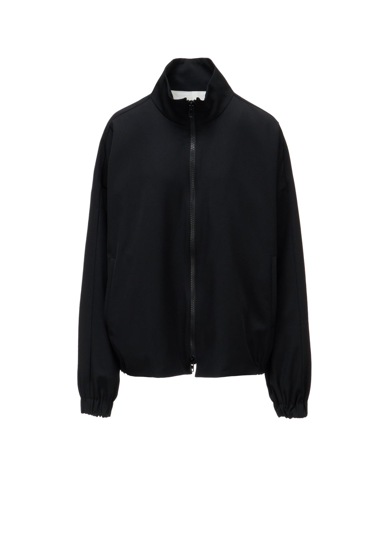 WOOL GABARDINE STAND COLLAR JACKET