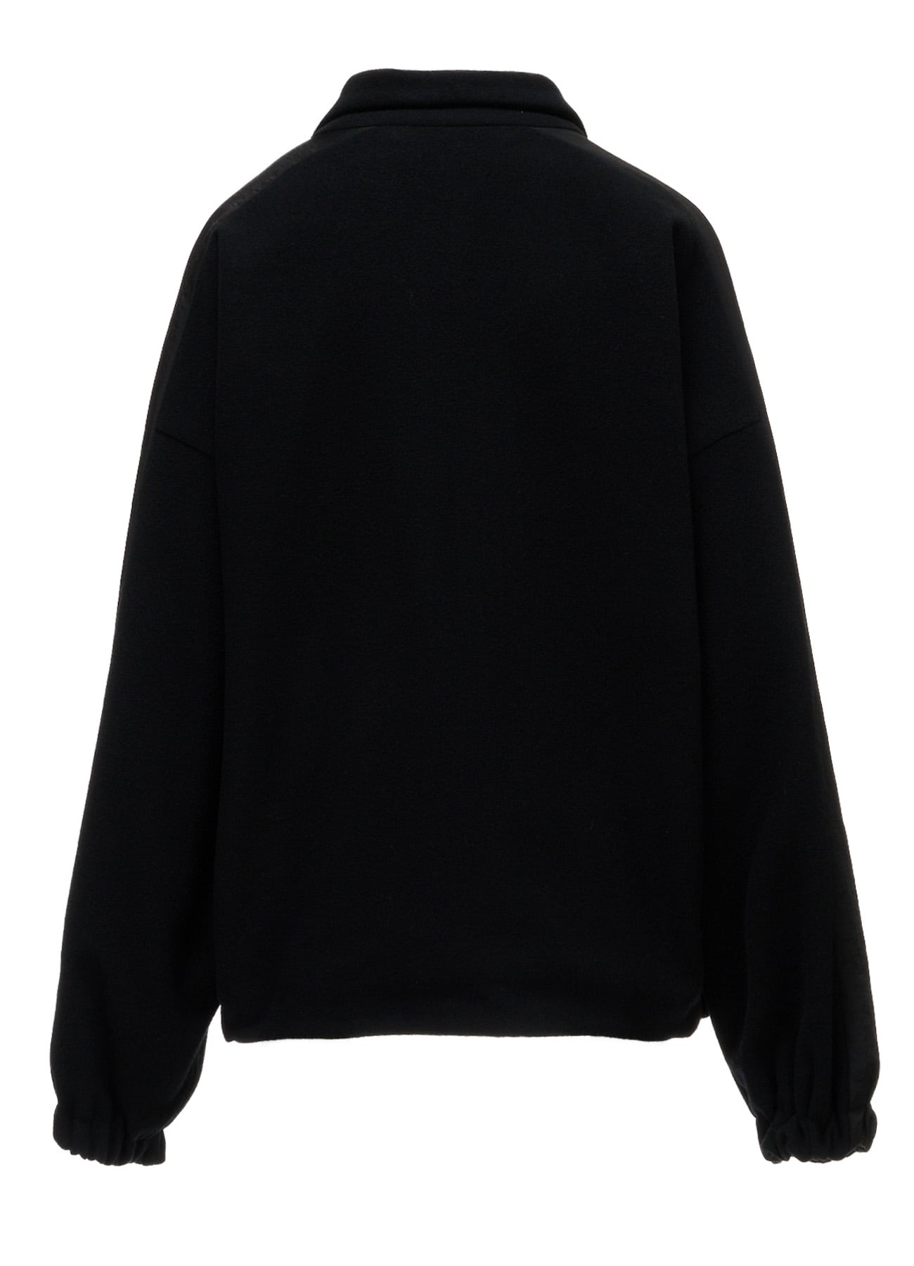 CASHMERE KNIT FLEECE STAND COLLAR JACKET