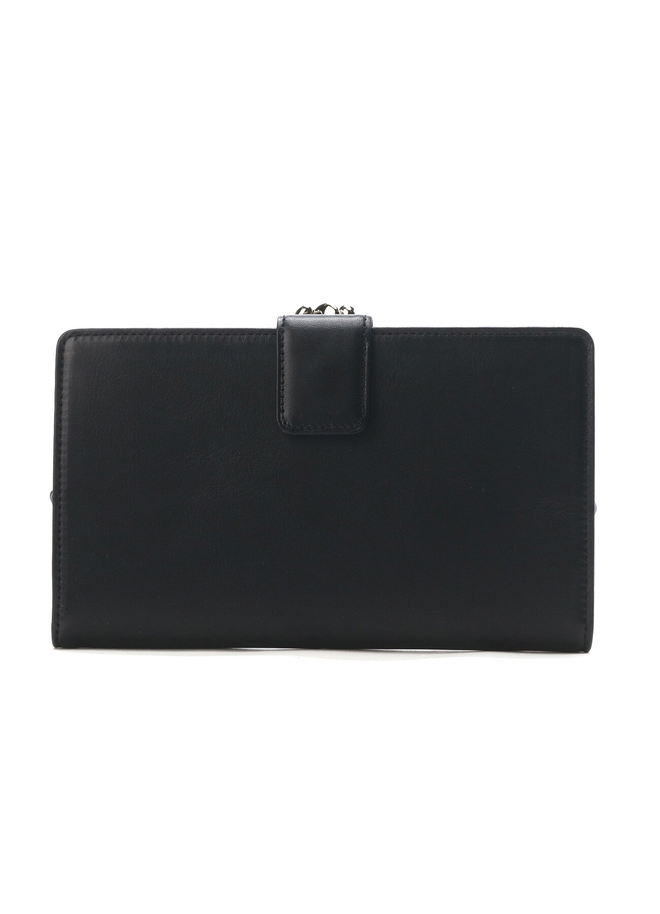 SEMI GLOSS LEATHER CLASP LONG WALLET