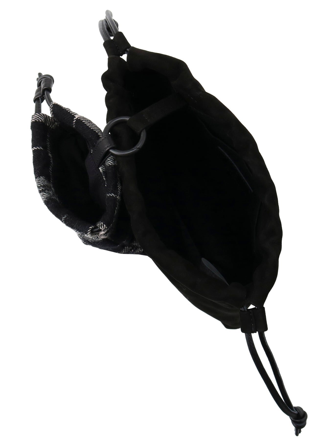 LEATHER STRING LEATHER POUCH