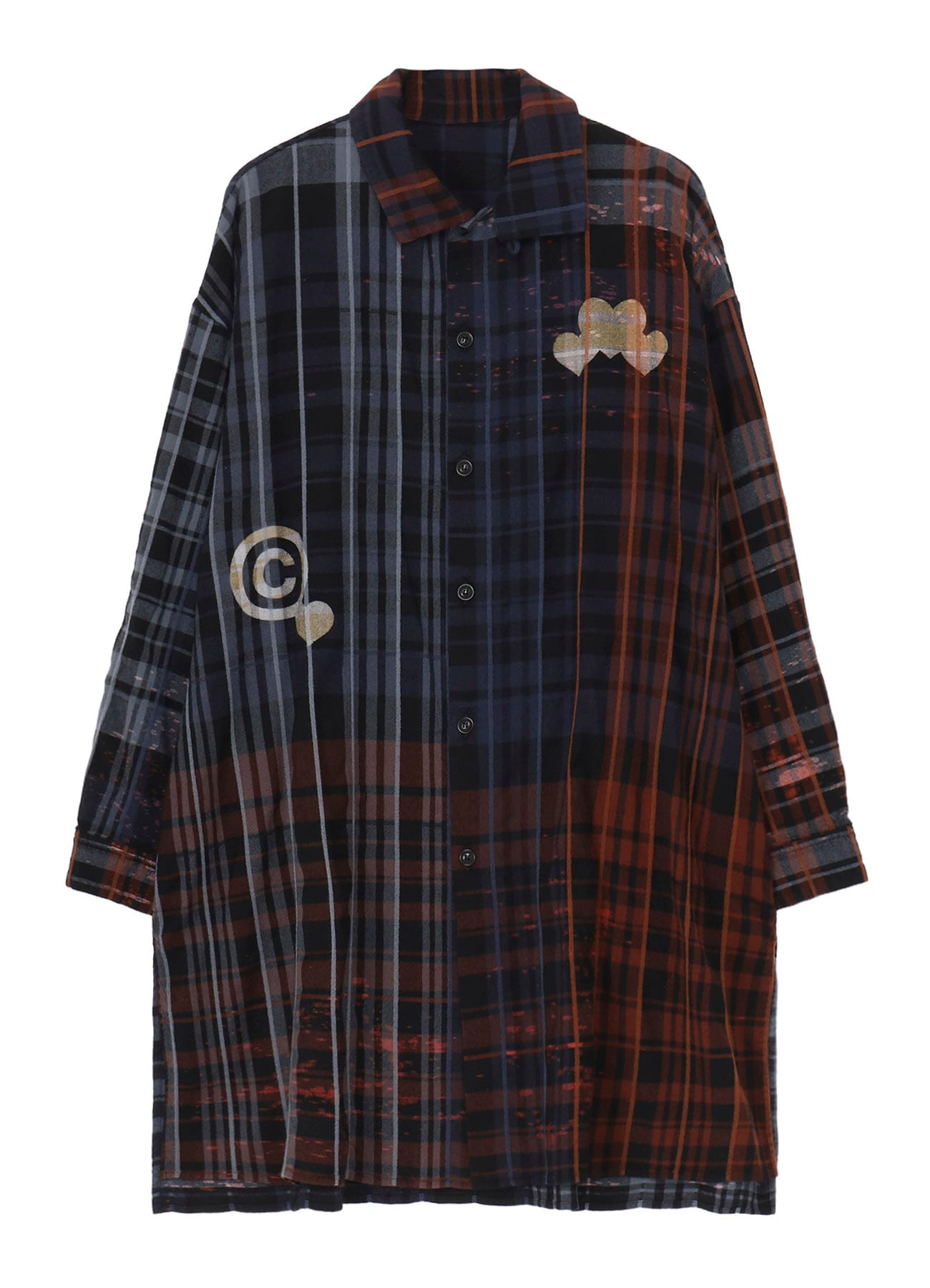Y’s × CPD HOOME PLAID BLOUSE