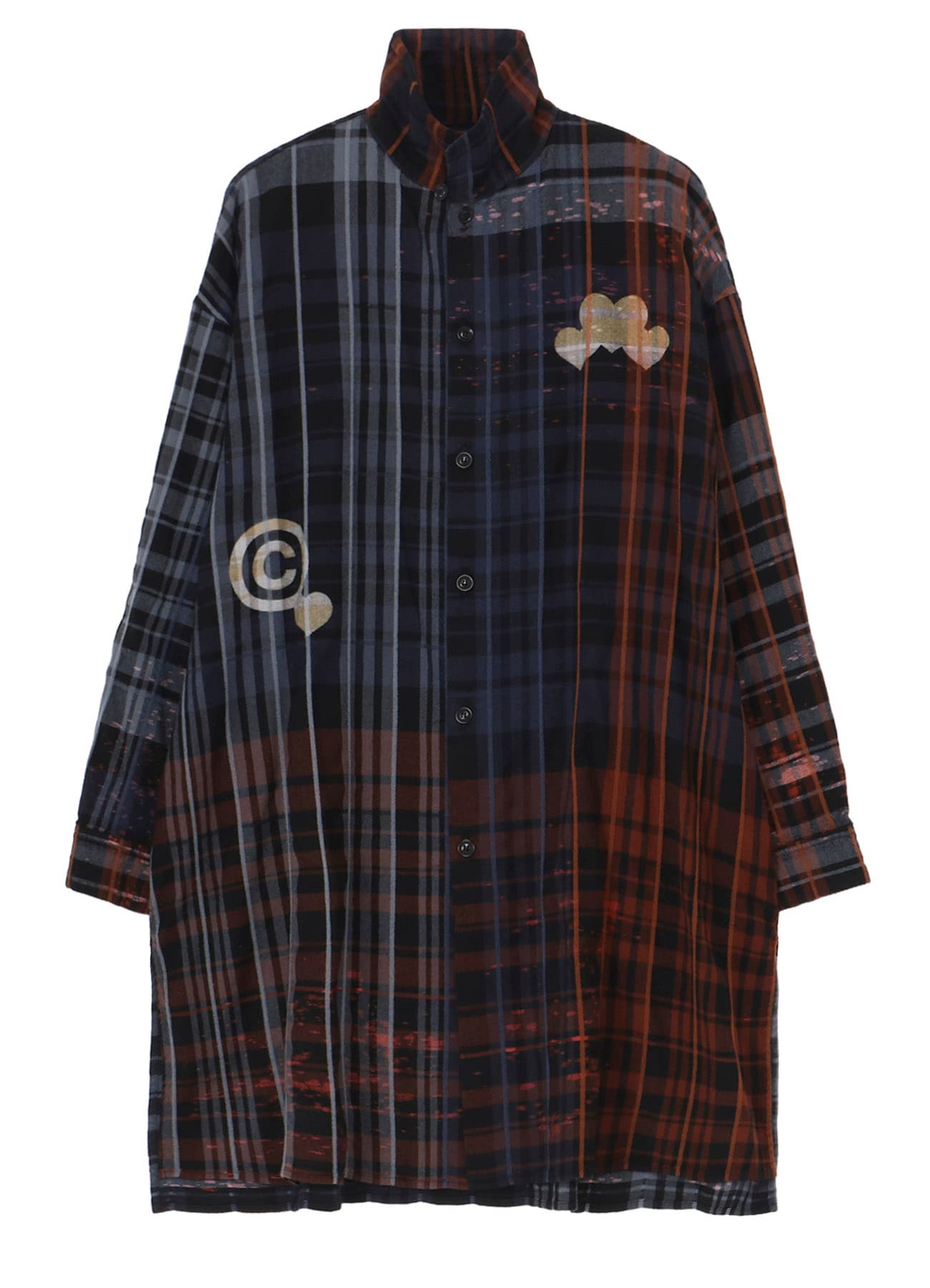 Y’s × CPD HOOME PLAID BLOUSE