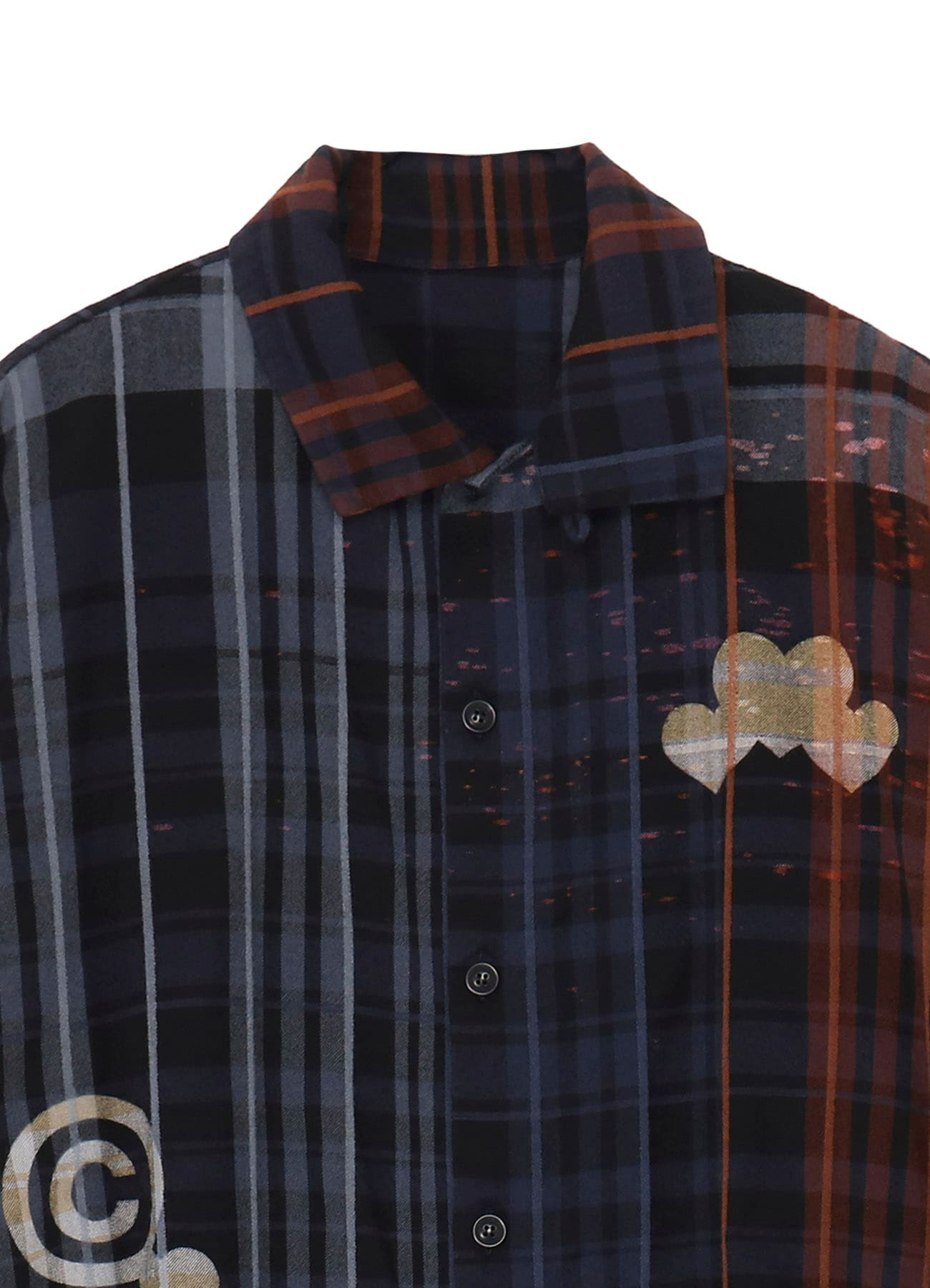 Y’s × CPD HOOME PLAID BLOUSE