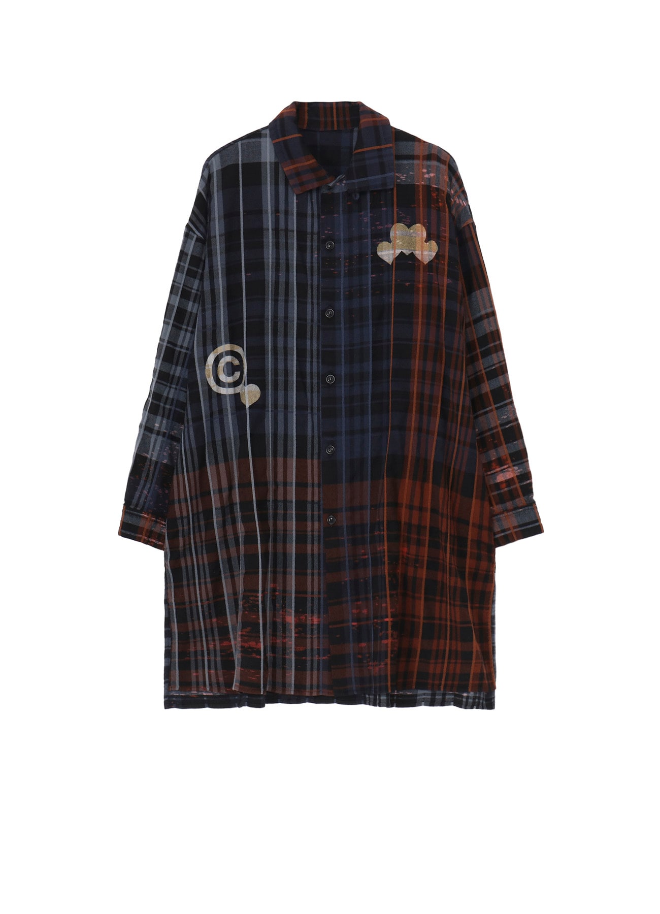 Y’s × CPD HOOME PLAID BLOUSE