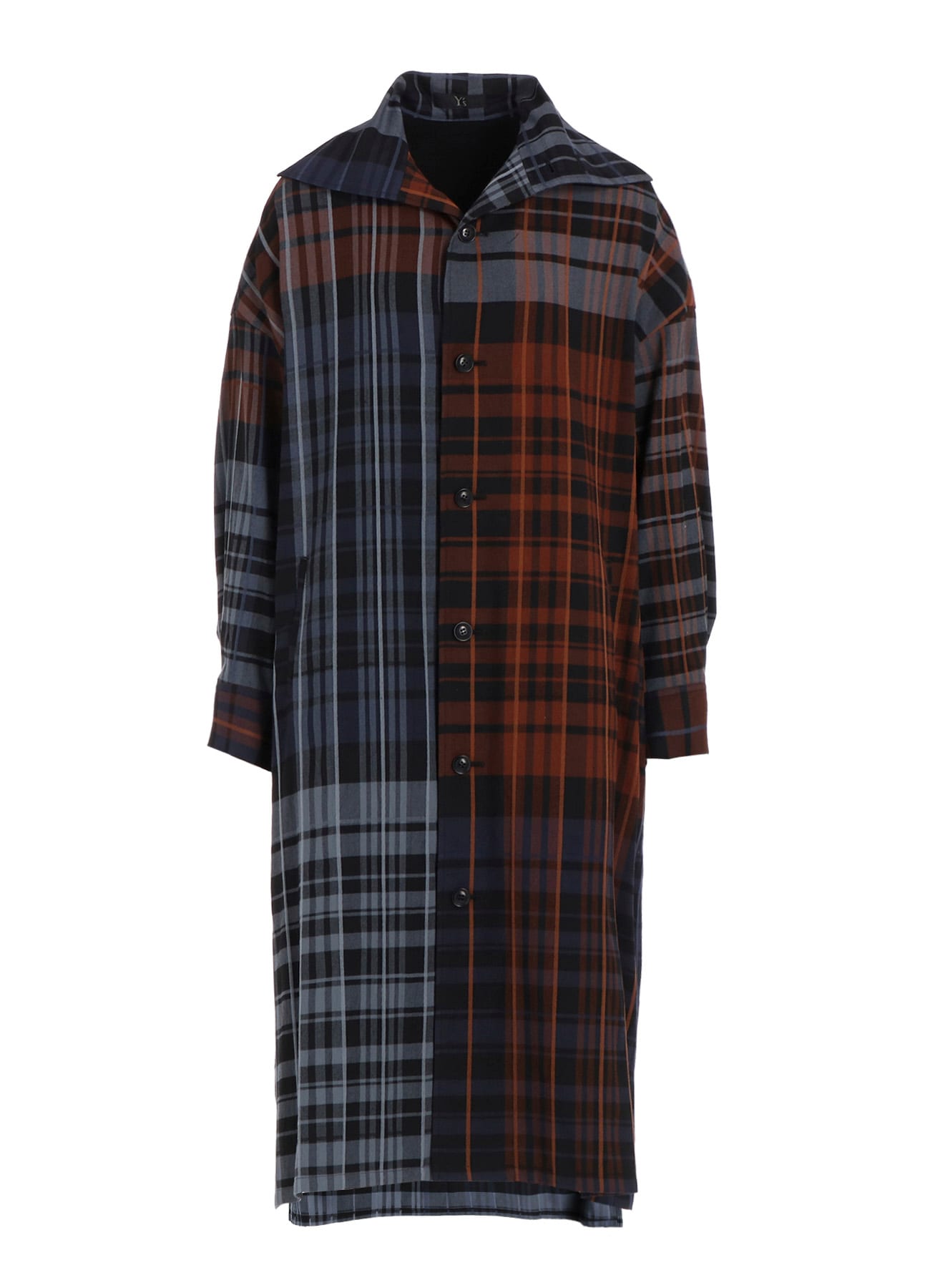 WOOL BLEND PLAID DRESS