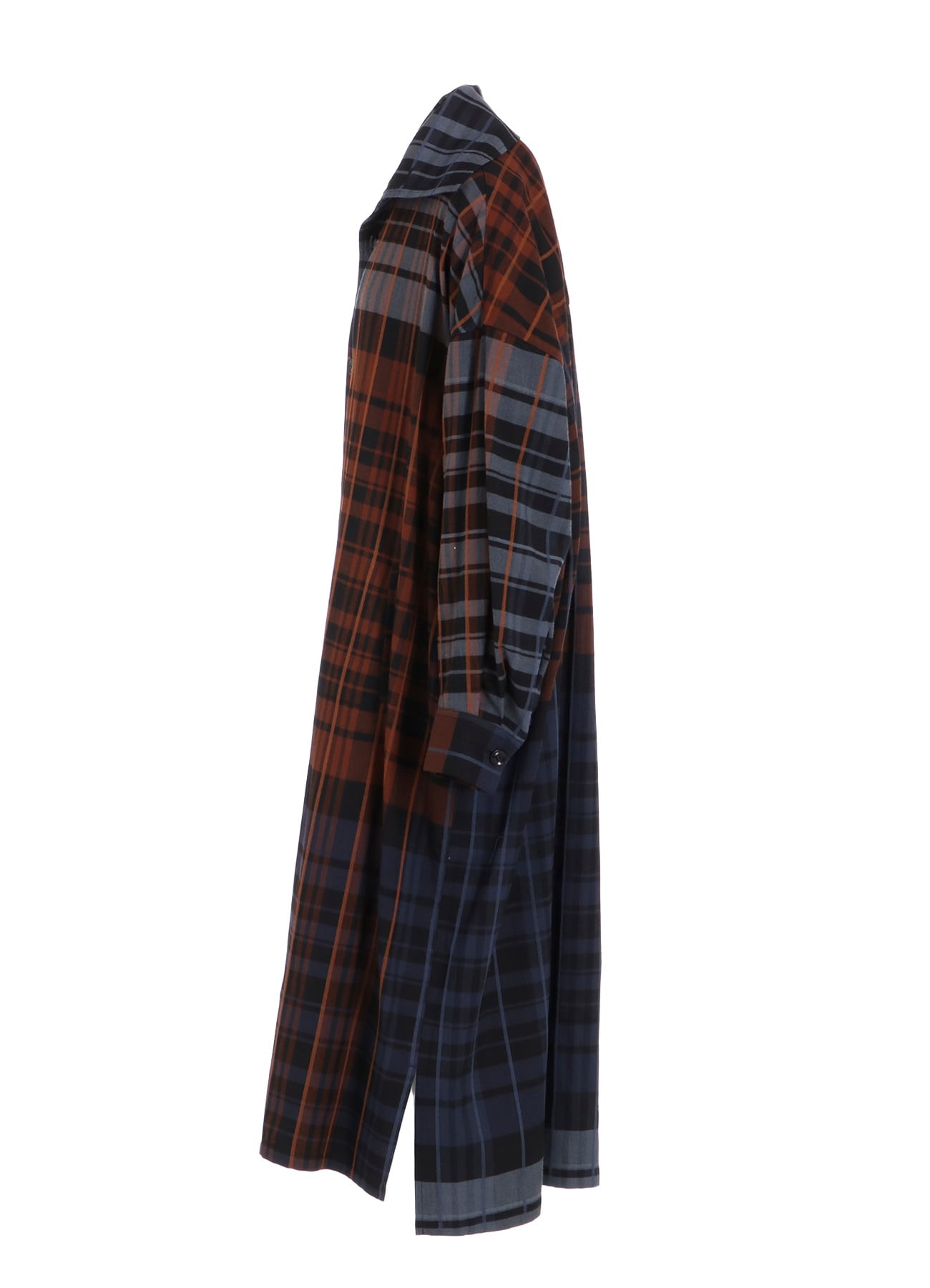 WOOL BLEND PLAID DRESS