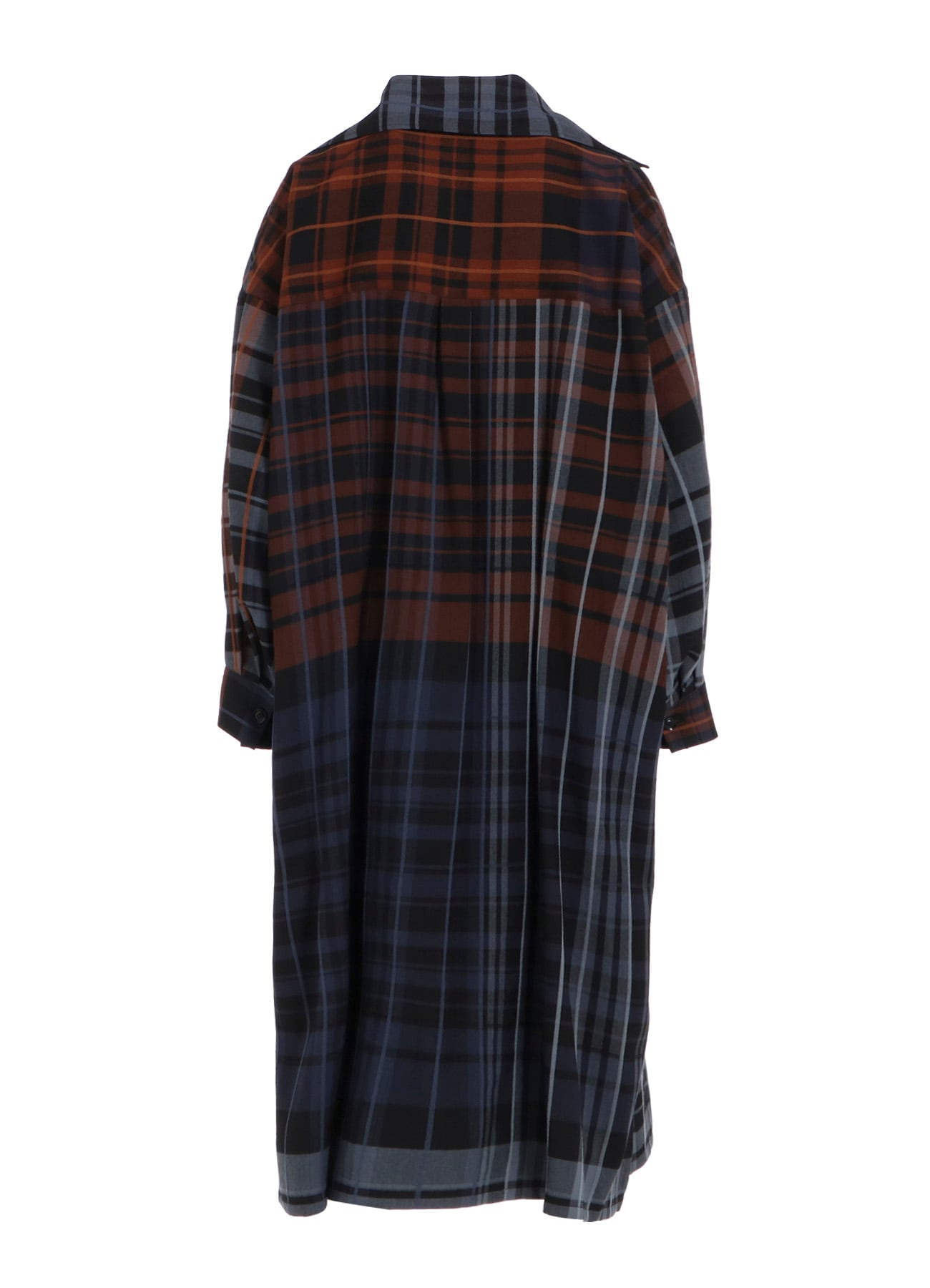 WOOL BLEND PLAID DRESS