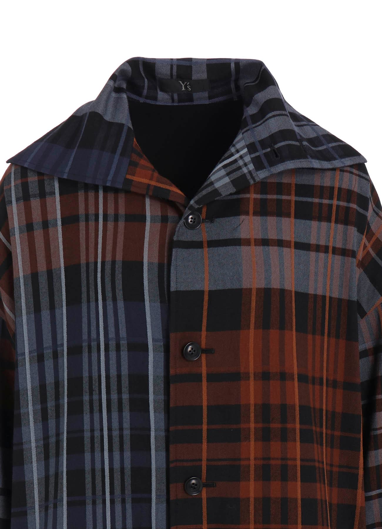 WOOL BLEND PLAID DRESS