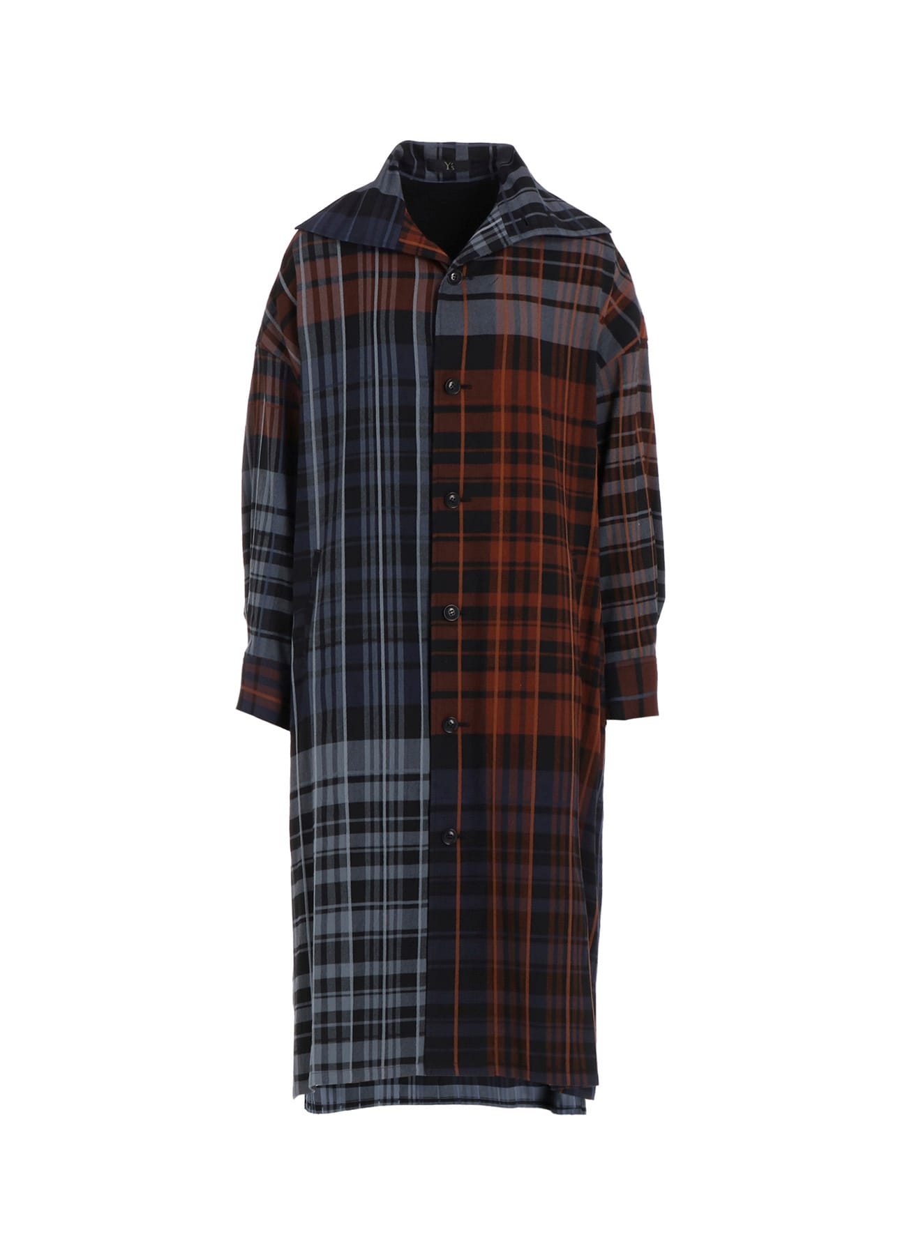 WOOL BLEND PLAID DRESS