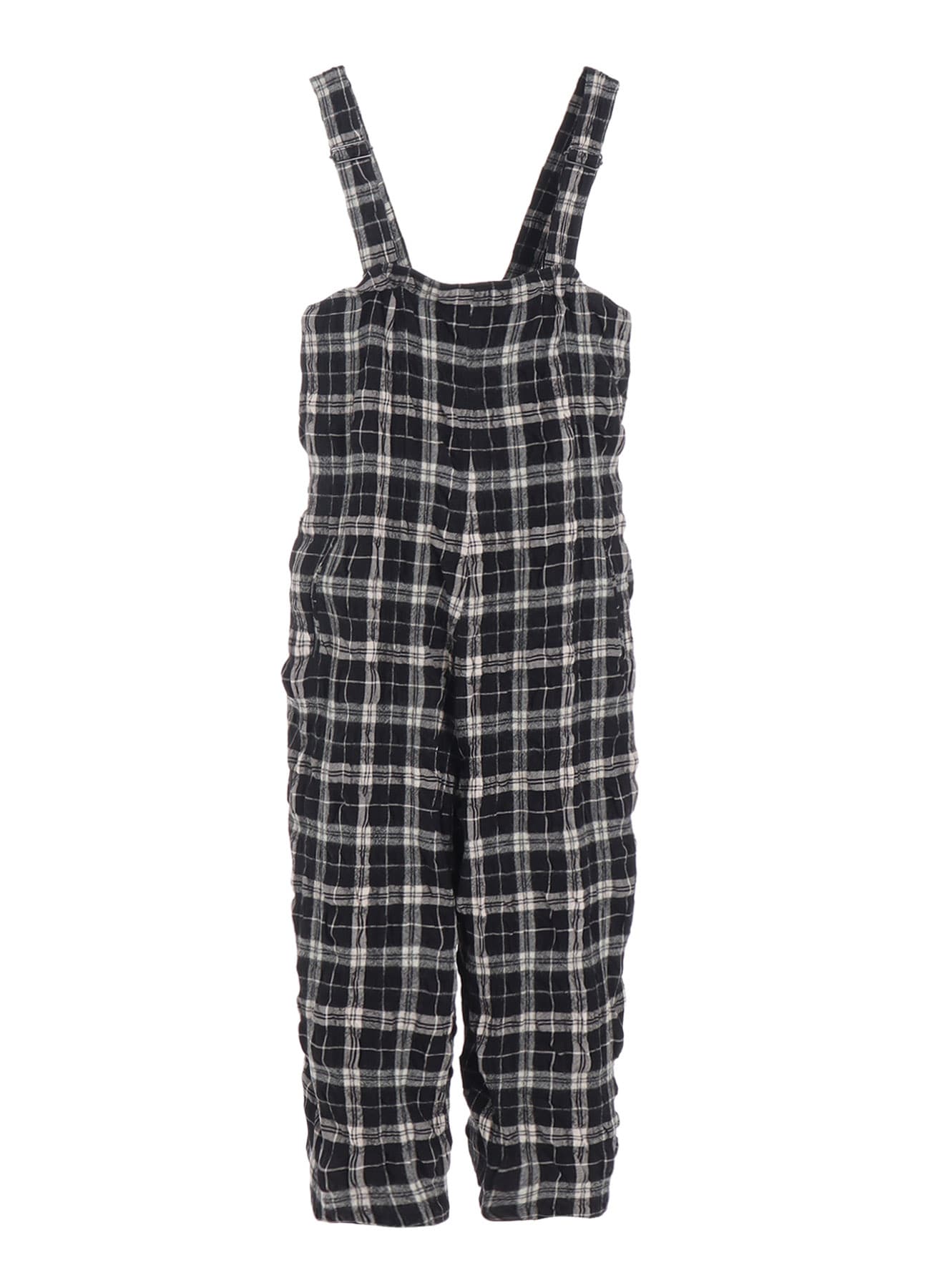 MILLED WOOL COTTON PLAID DRESS