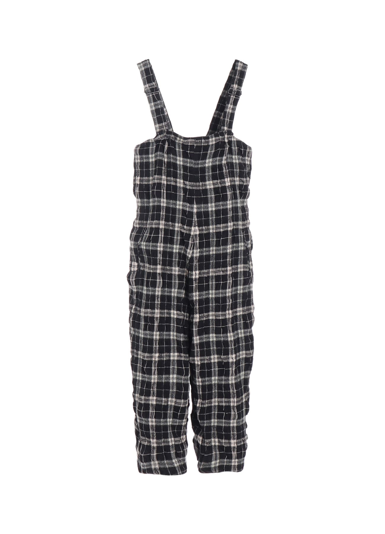MILLED WOOL COTTON PLAID DRESS