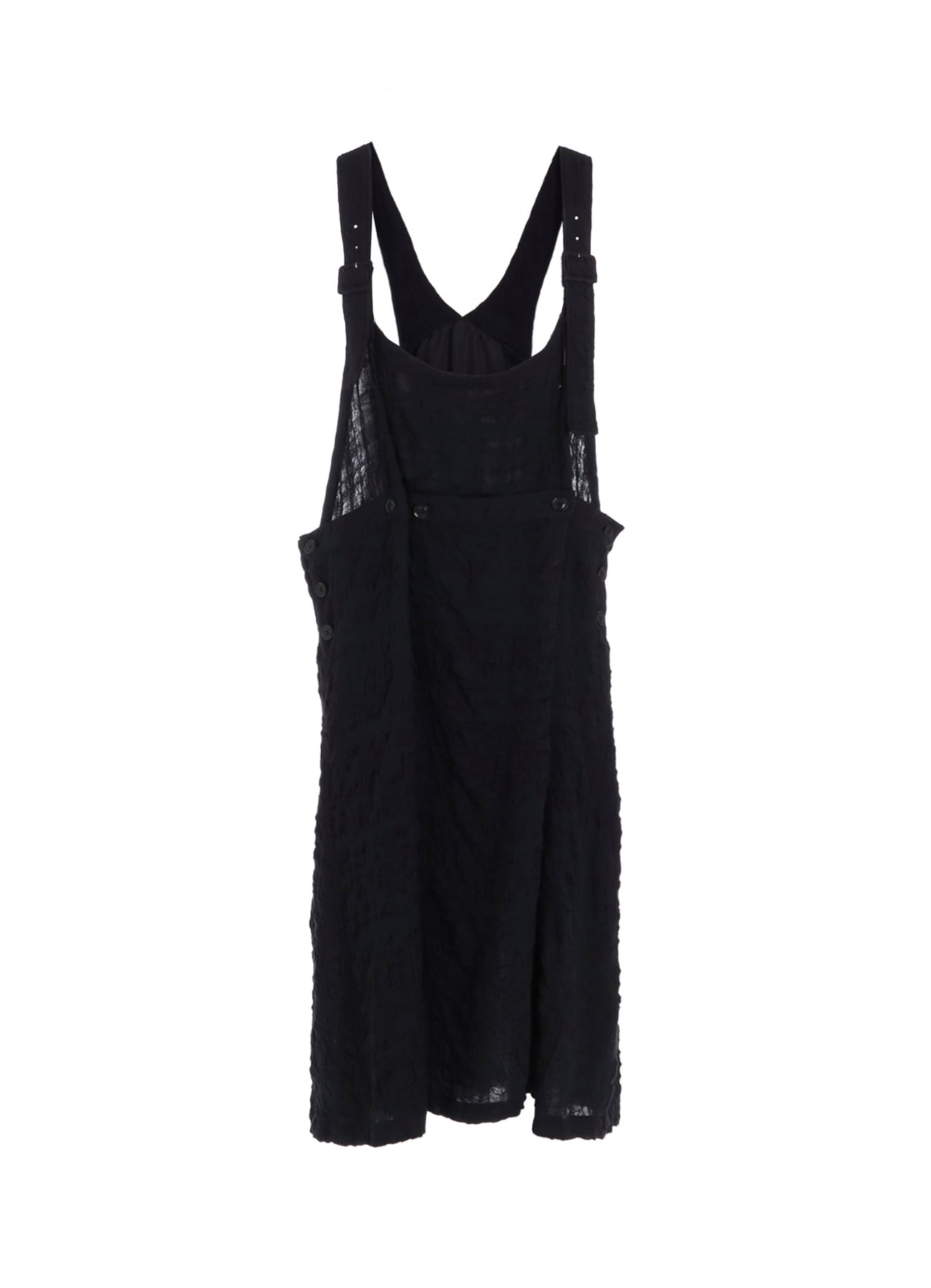 MILLED COTTON WOOL PLAID DRESS
