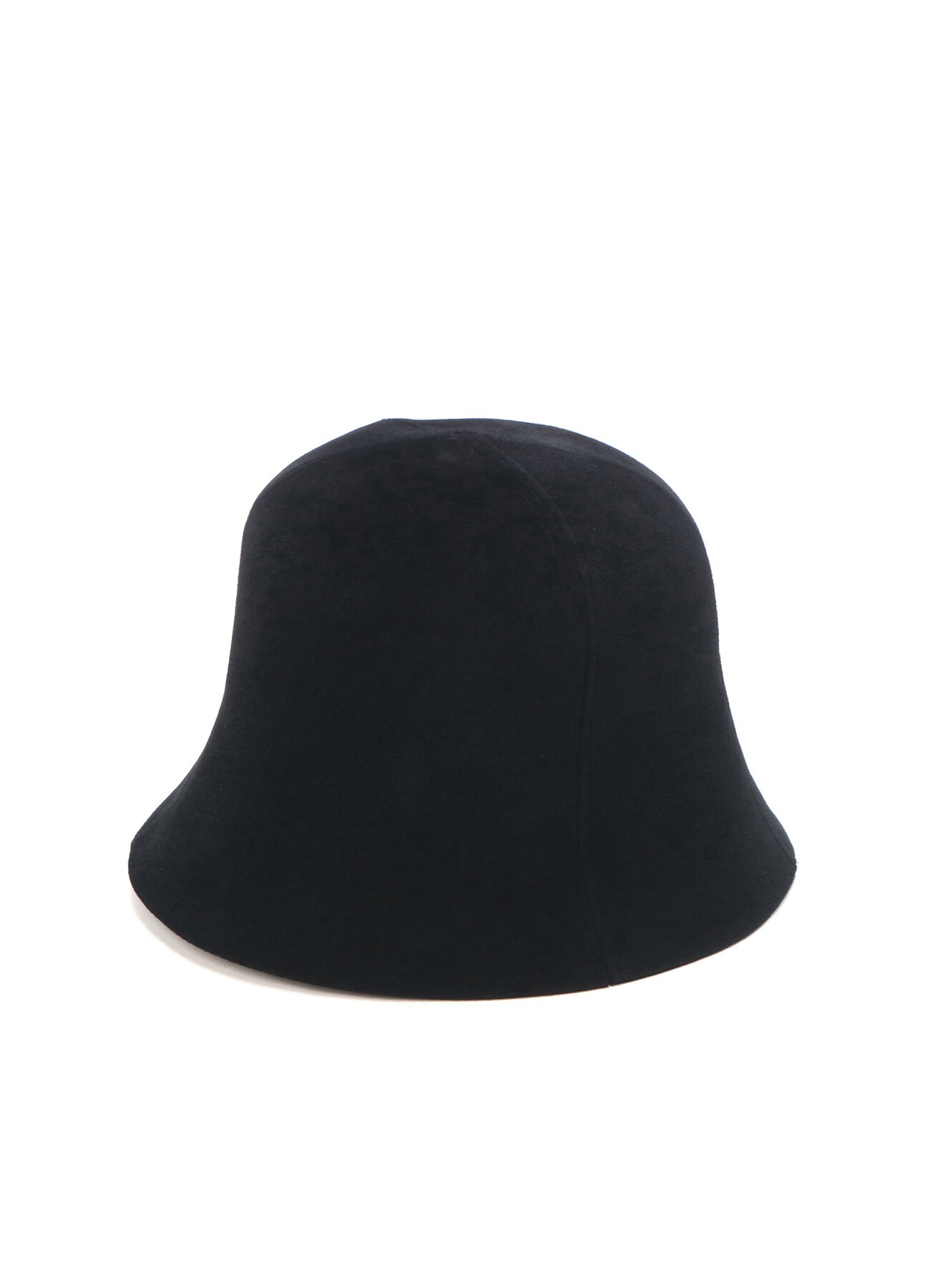 RABBIT FUR VELOUR PATCHING BUCKET HAT 