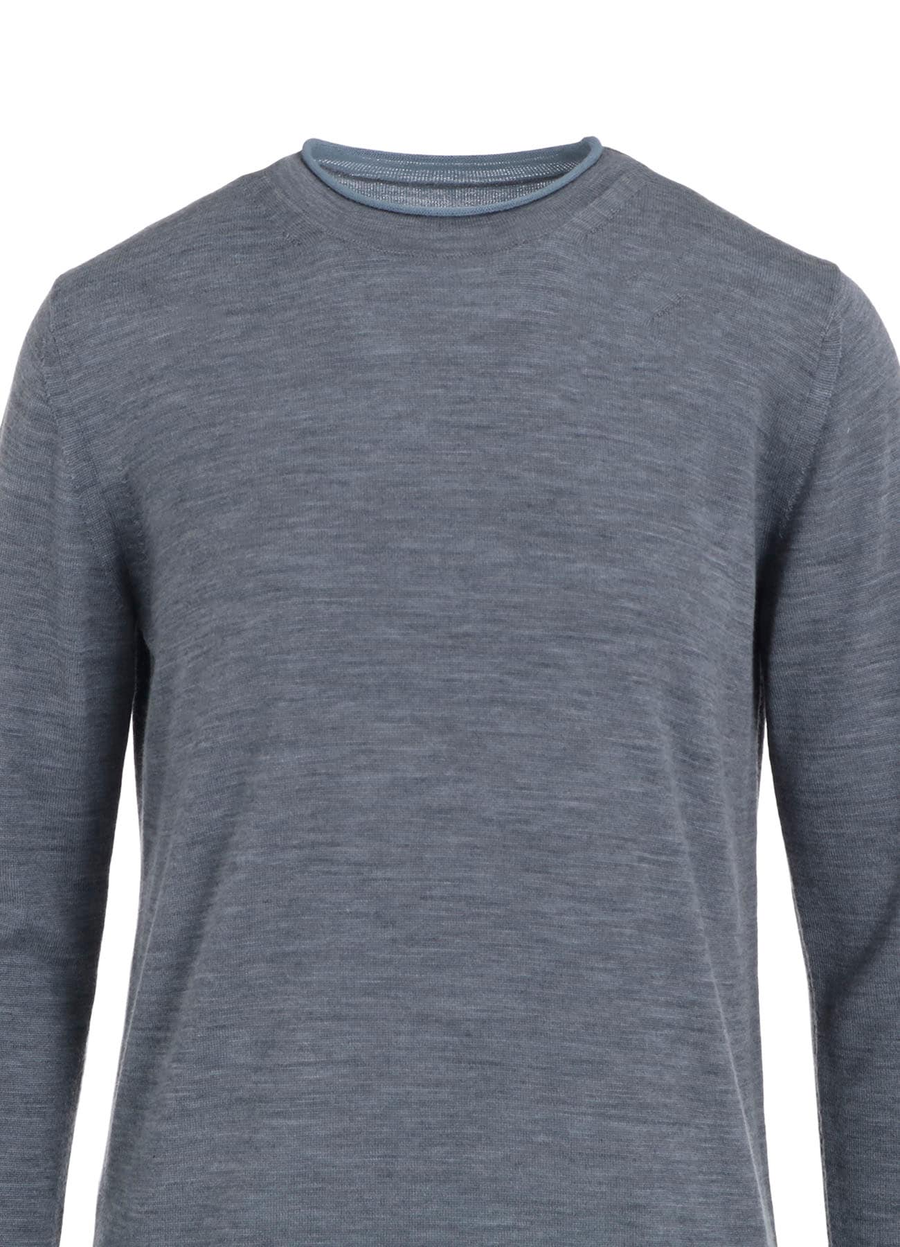 WOOL MULTICOLOR ROUND NECK KNIT