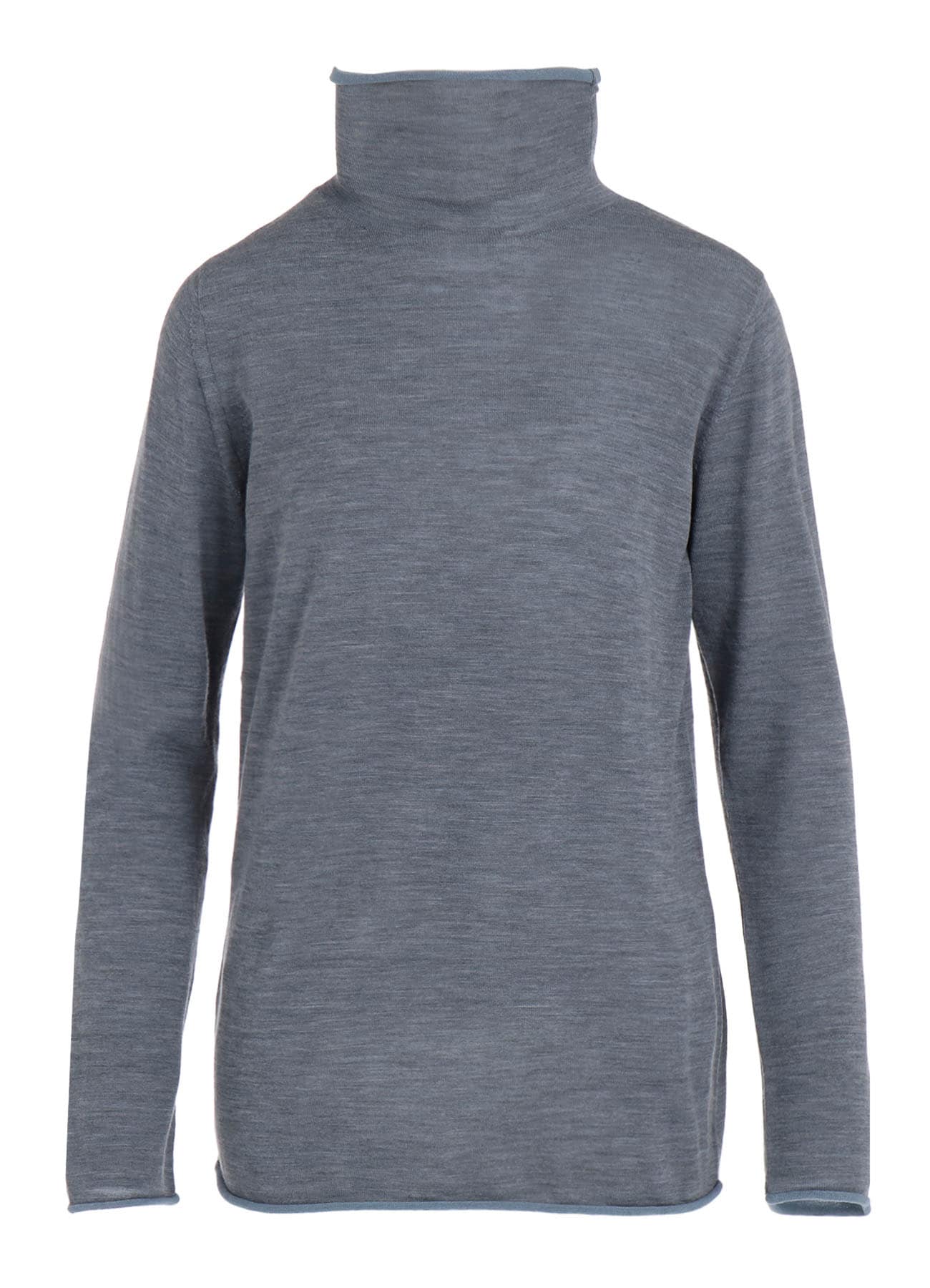 WOOL MULTICOLOR HIGH NECK KNIT