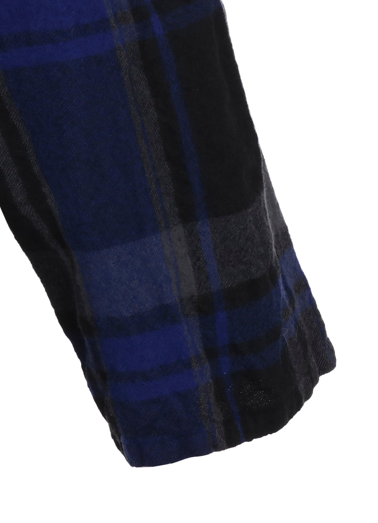 MILLED WOOL PLAID PANTS