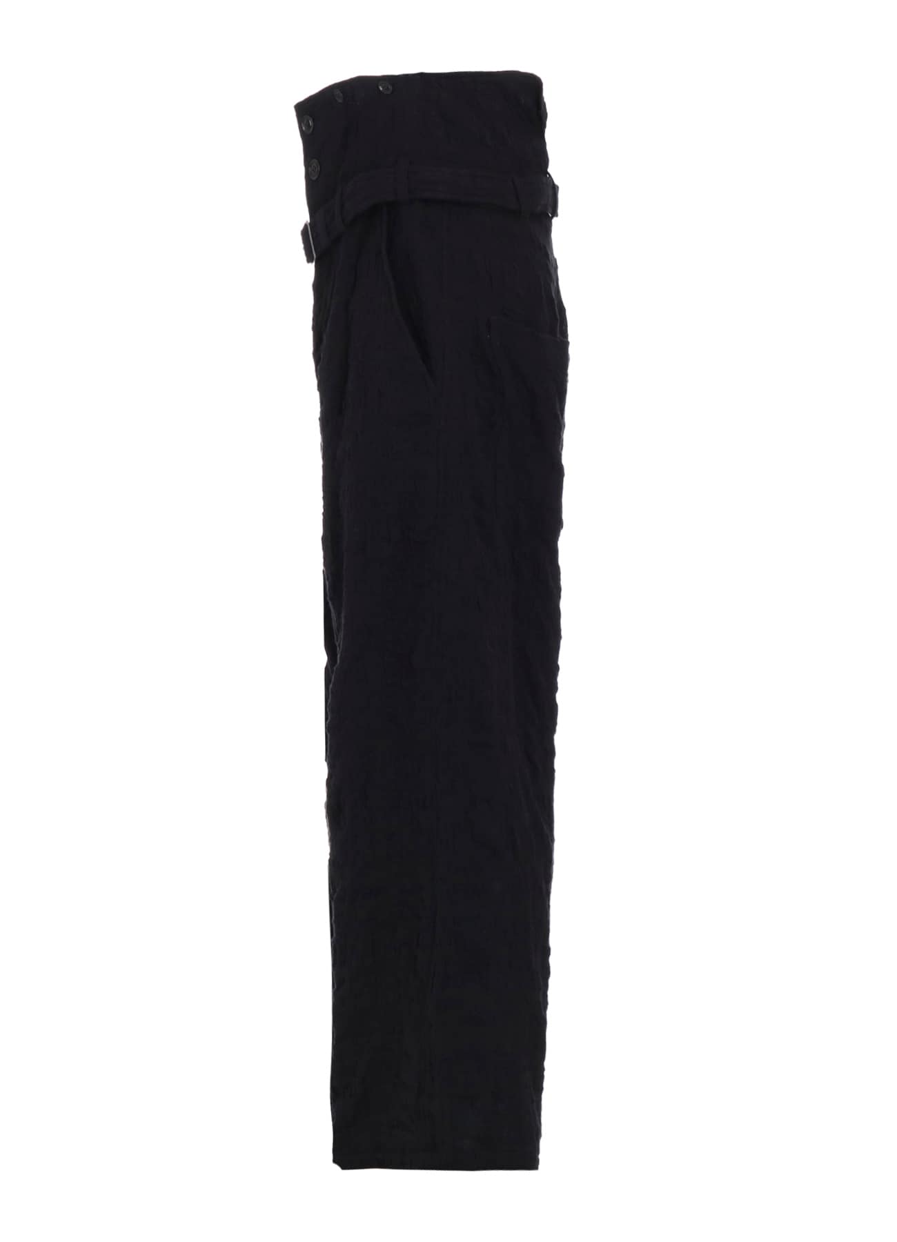 MILLED COTTON WOOL PLAID PANTS