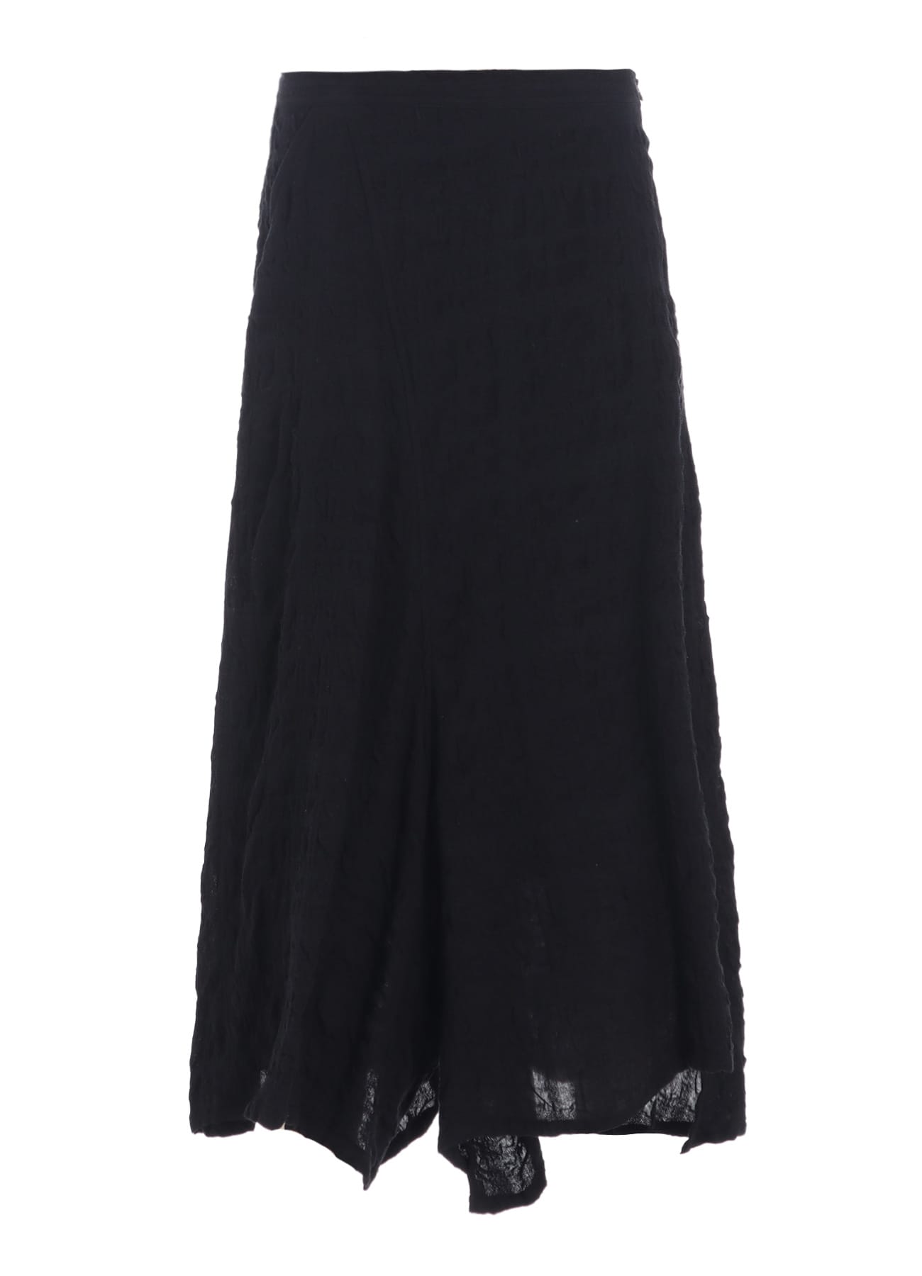 MILLED COTTON WOOL PLAID SKIRT PANTS