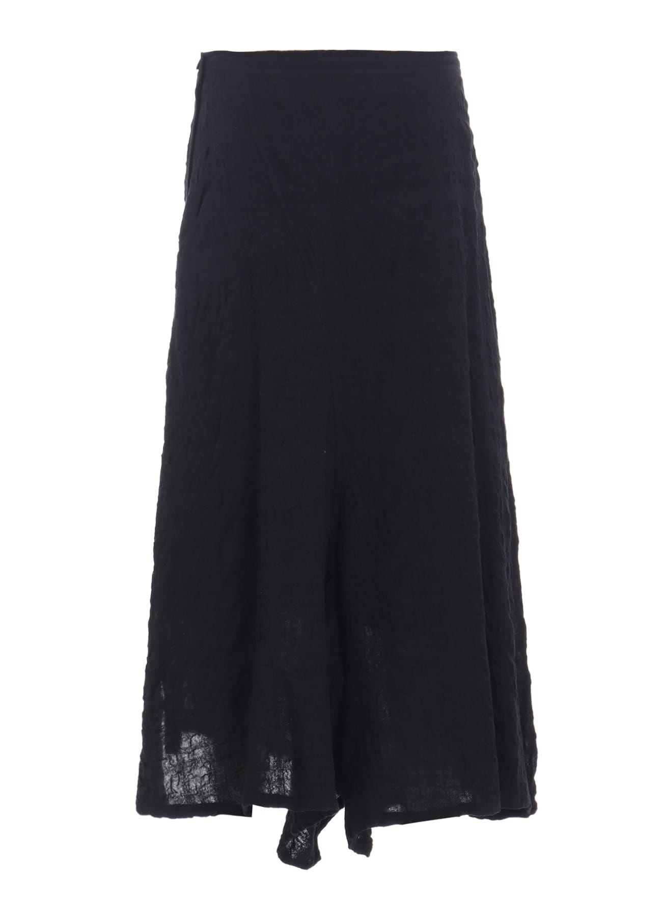 MILLED COTTON WOOL PLAID SKIRT PANTS