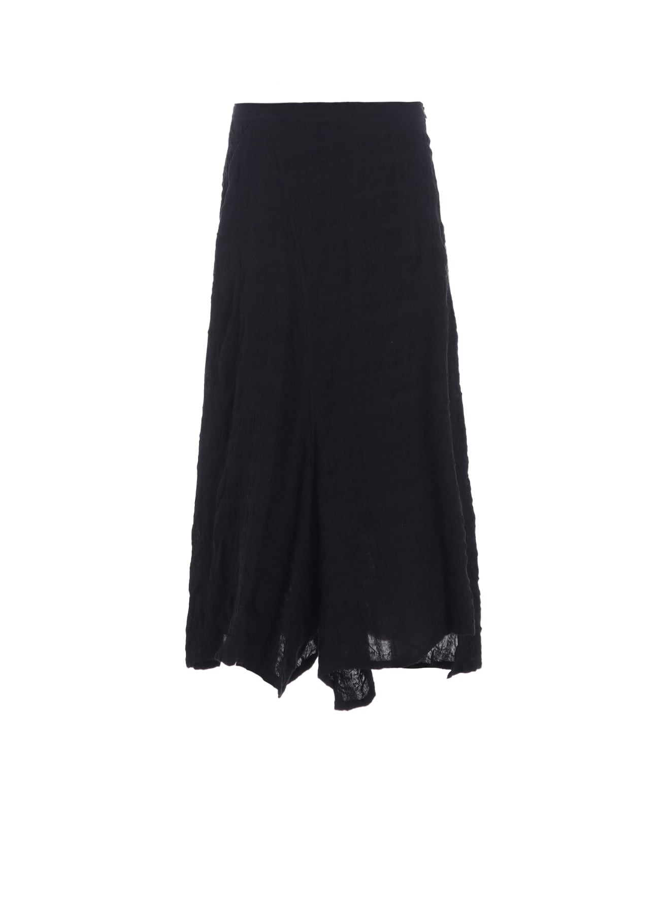 MILLED COTTON WOOL PLAID SKIRT PANTS