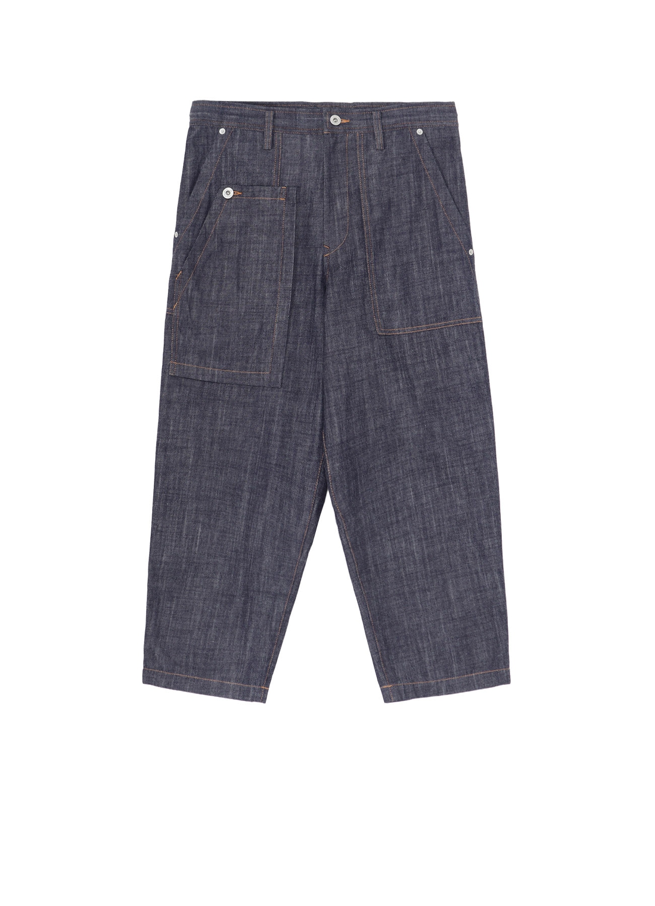 80OZ DENIM PATCHED-POCKET PANTS