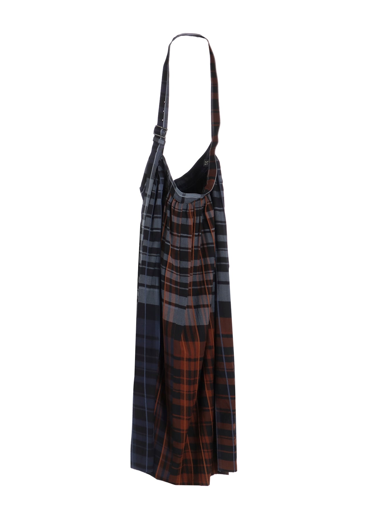 WOOL BLEND PLAID SKIRT