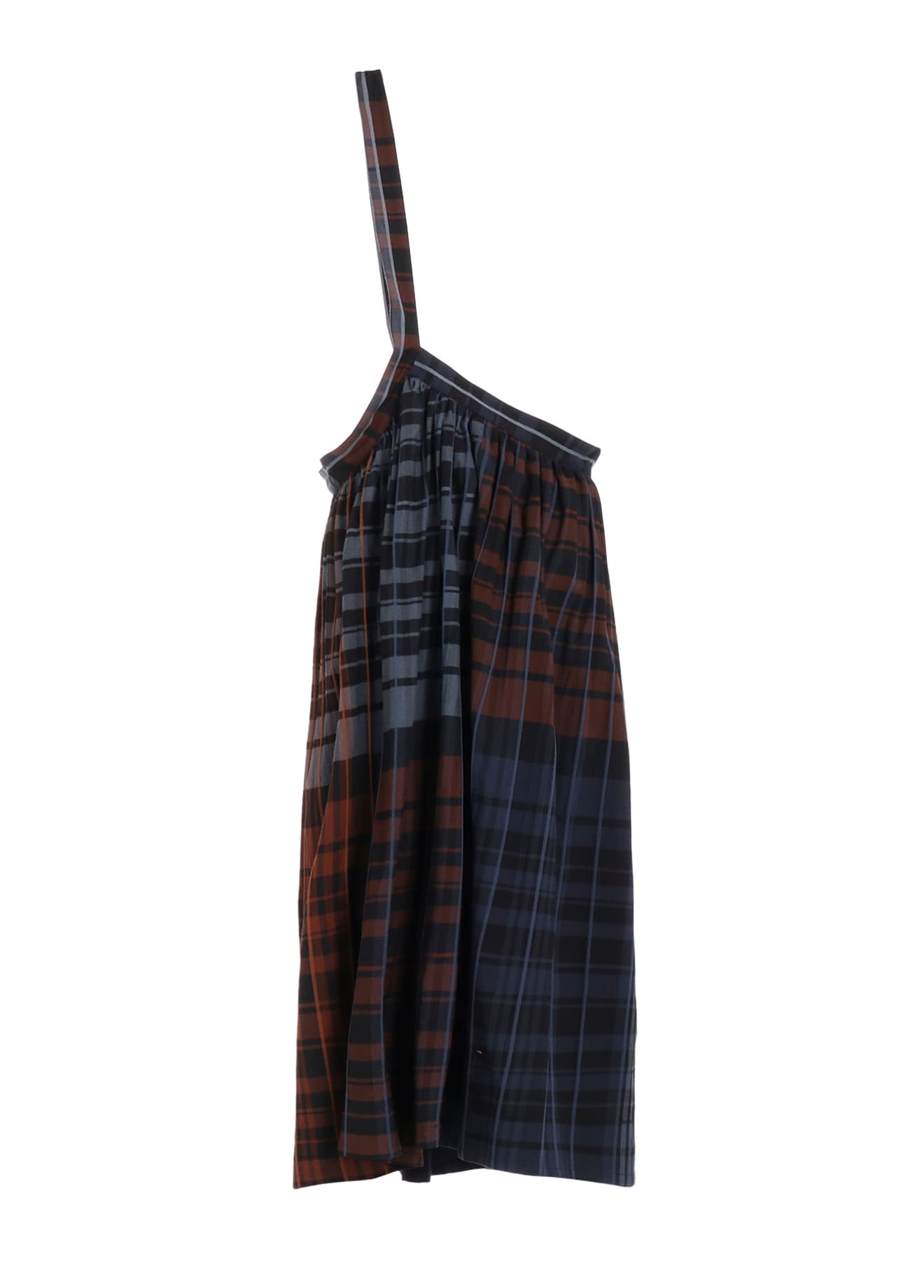 WOOL BLEND PLAID SKIRT