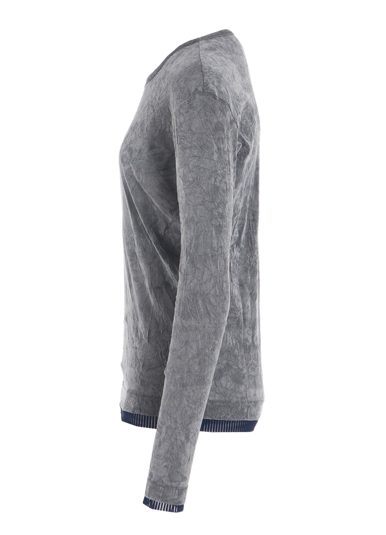 FLOCKED TULLE ROUND NECK T