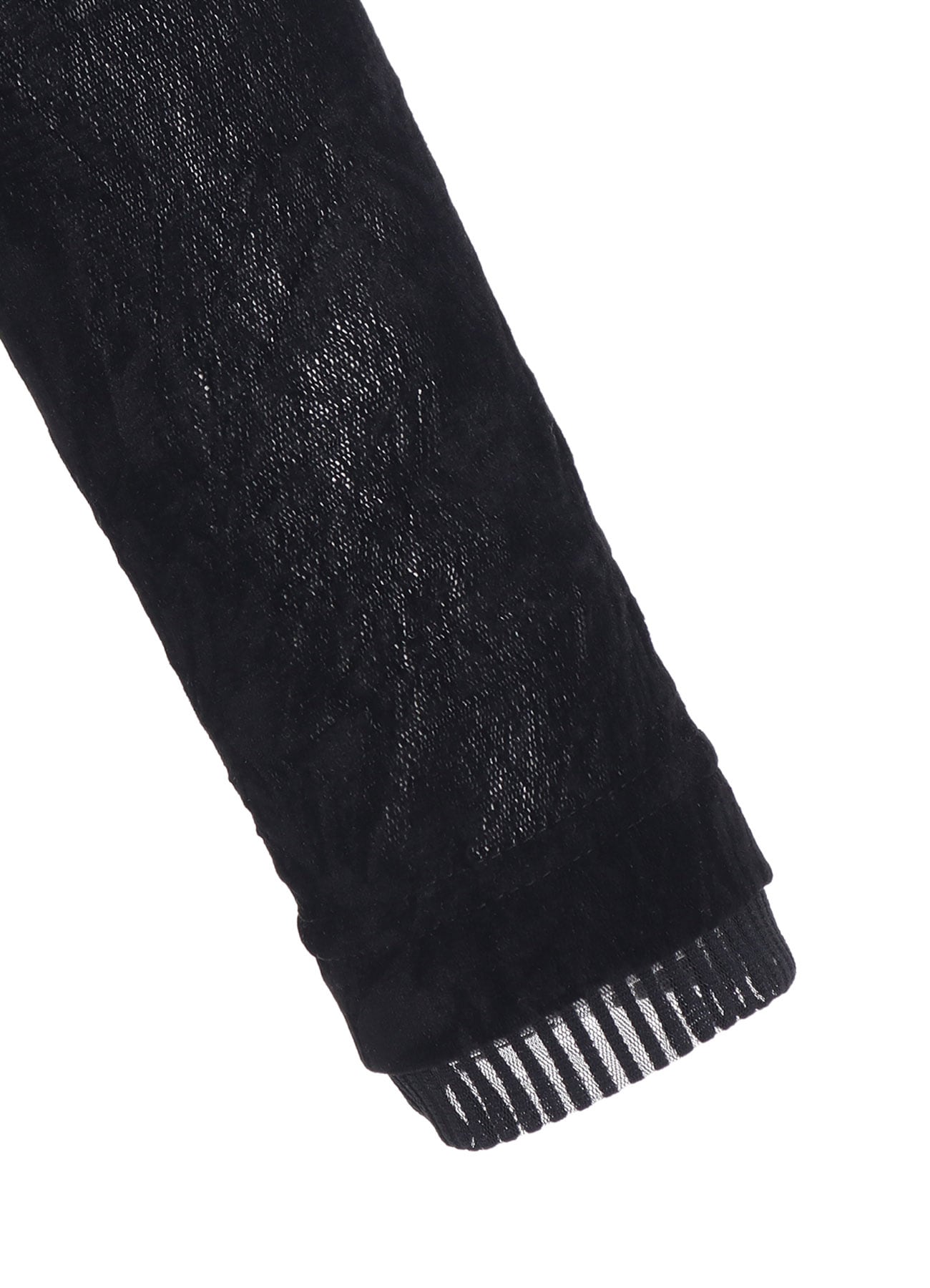 FLOCKED TULLE ROUND NECK T