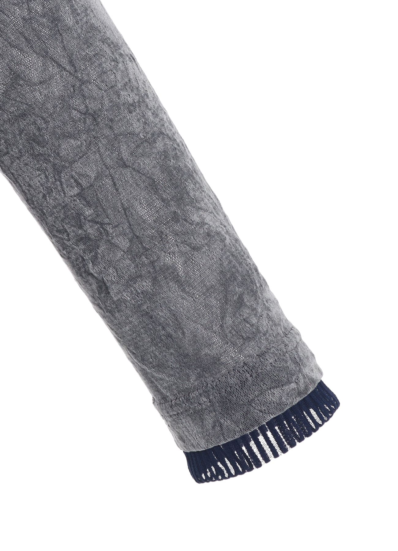 FLOCKED TULLE HIGH NECK T