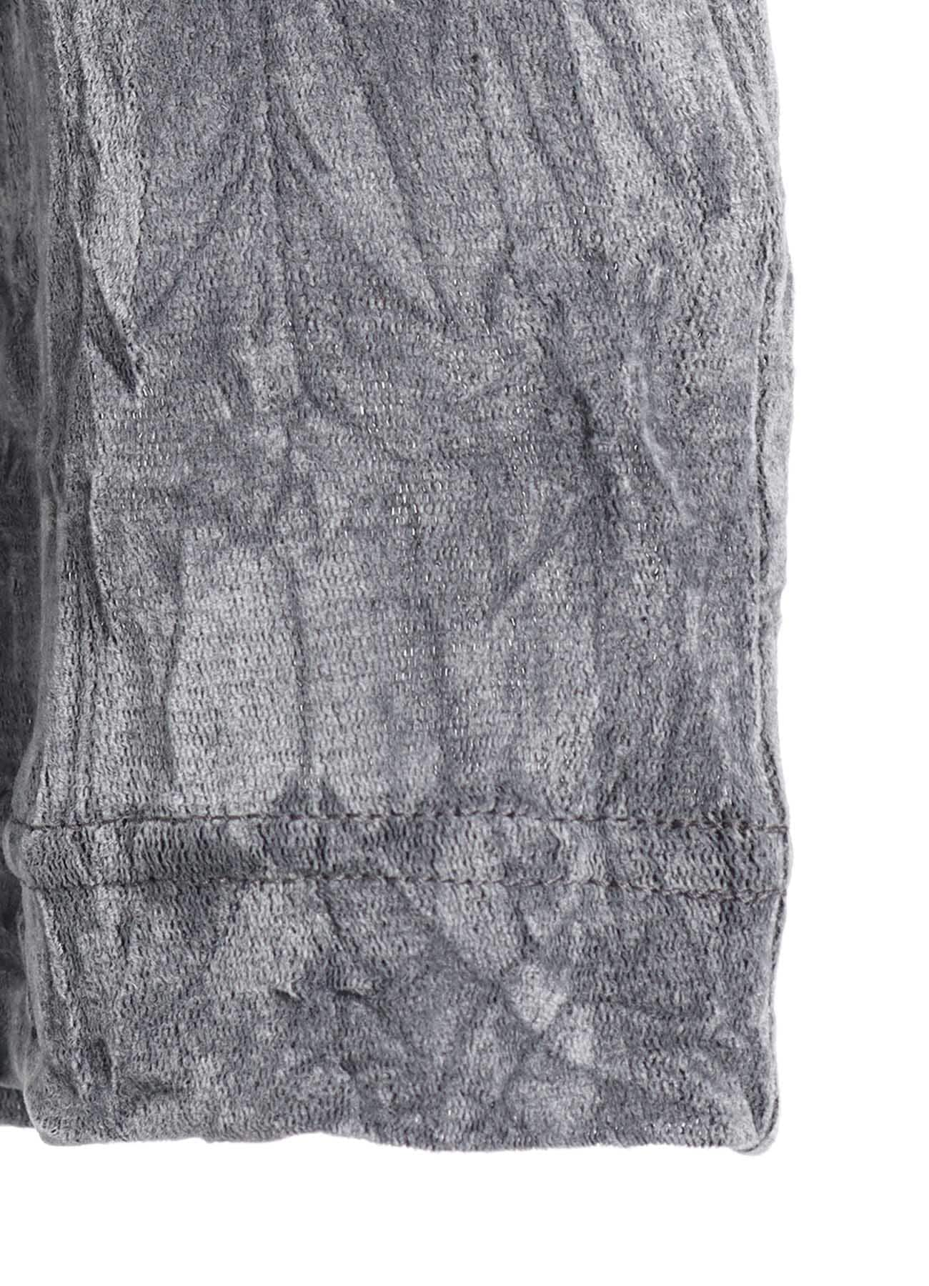 FLOCKED TULLE HIGH NECK T