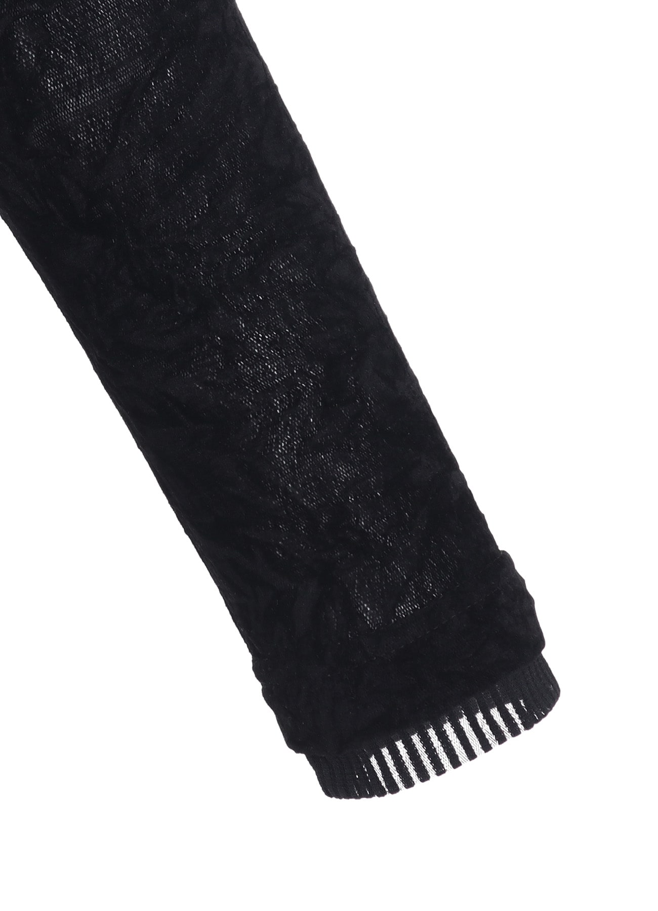 FLOCKED TULLE HIGH NECK T