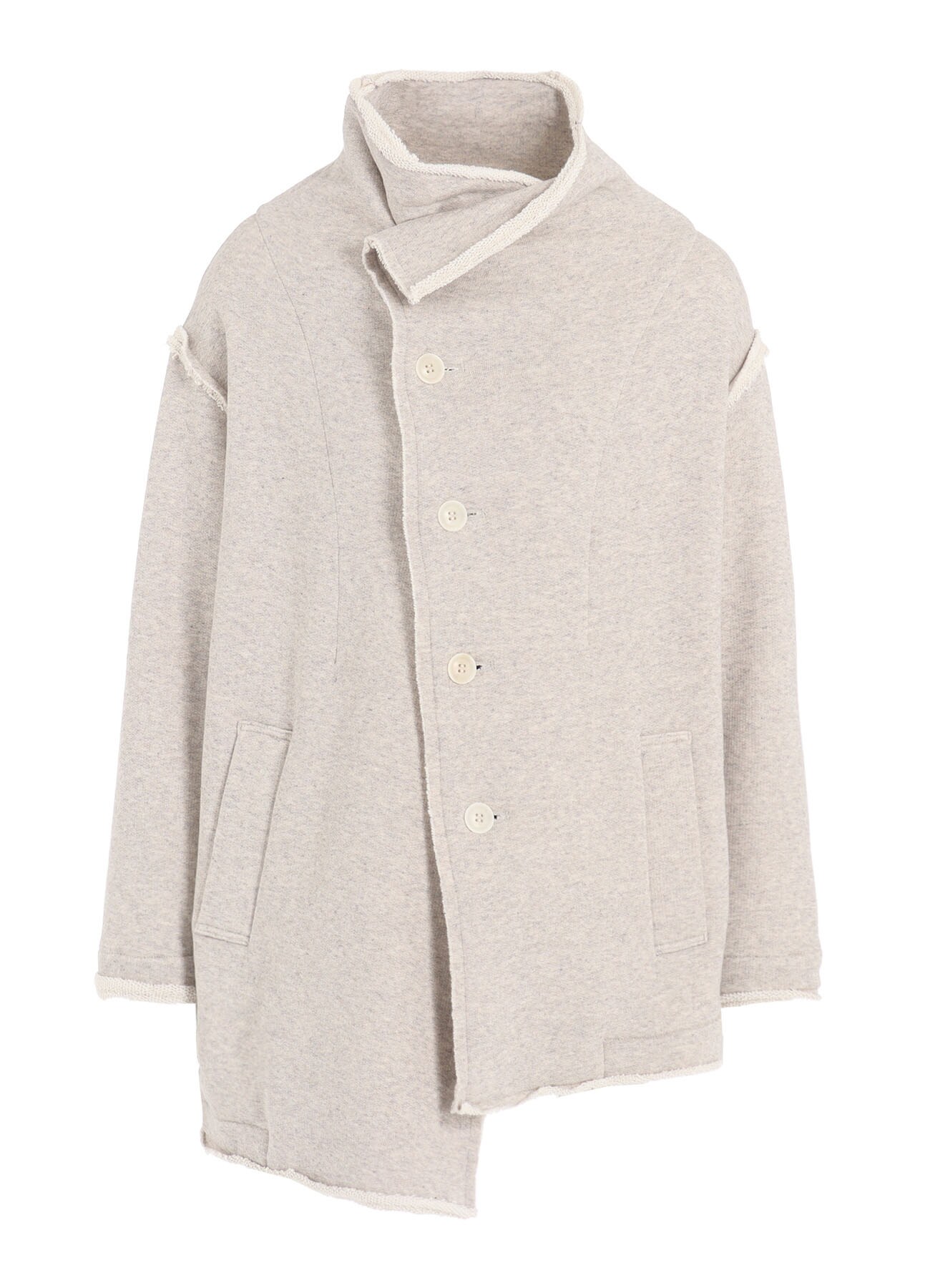 COTTON/LYOCELL ASYMMETRIC JACKET