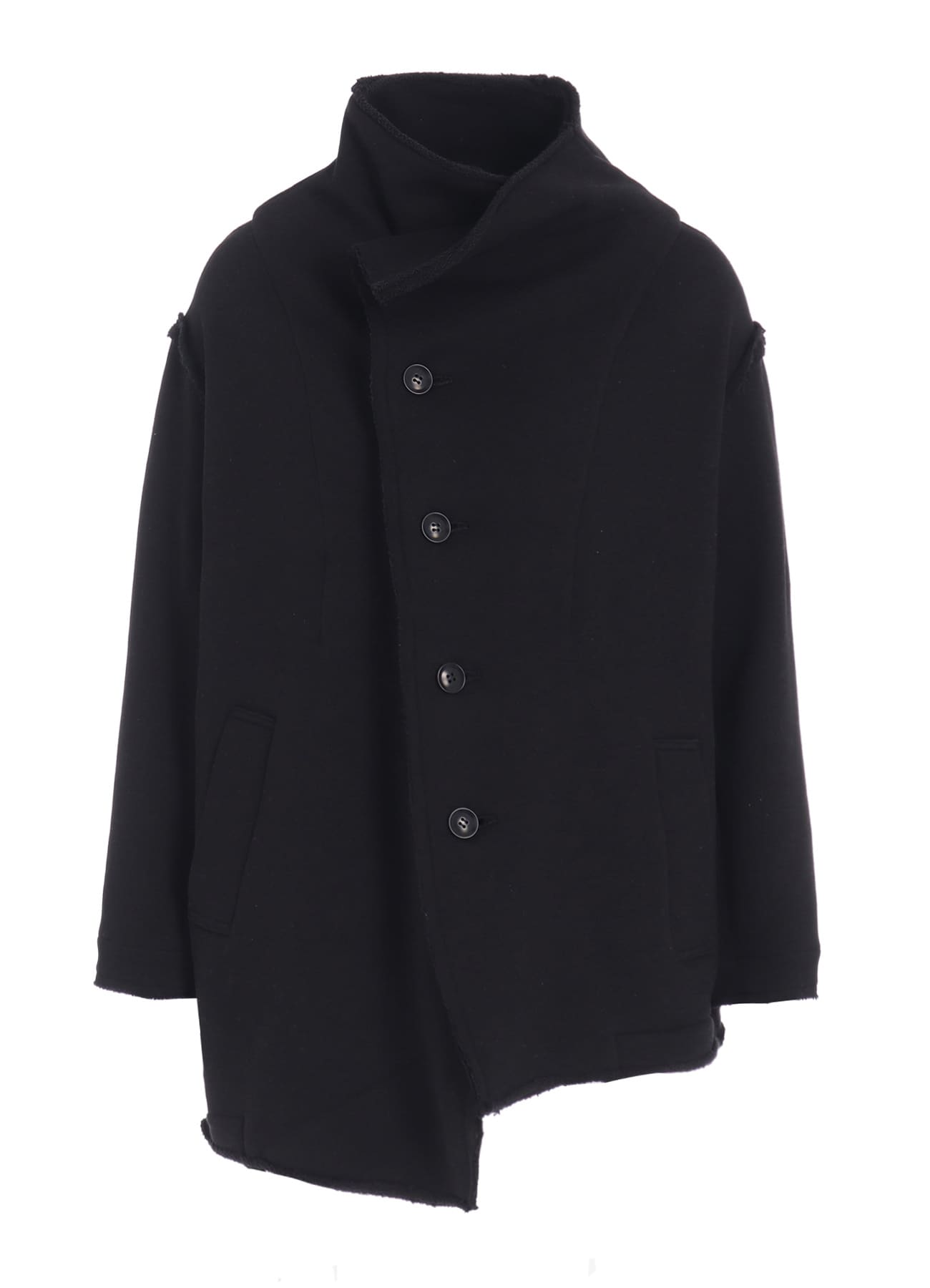 COTTON/LYOCELL ASYMMETRIC JACKET