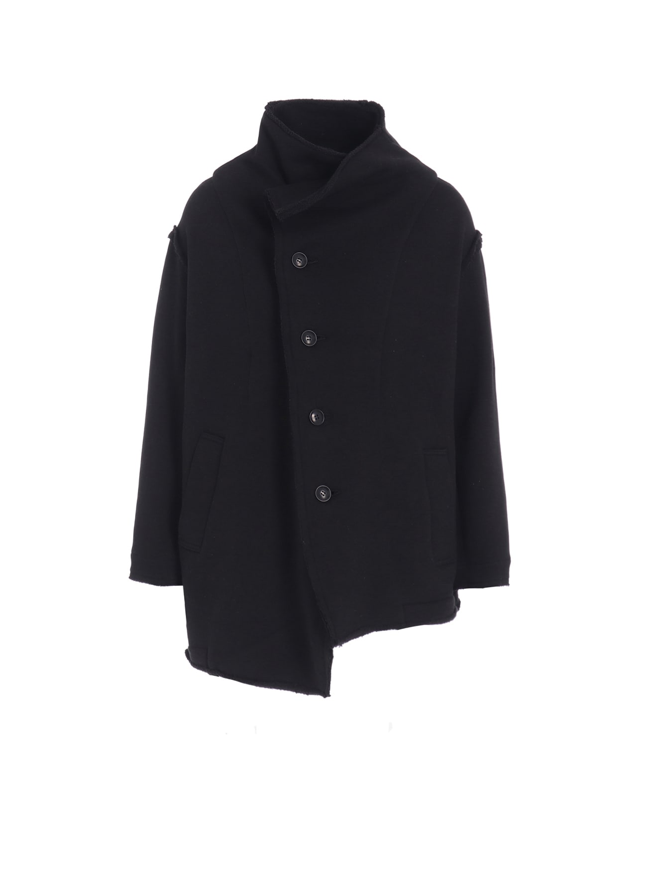 COTTON/LYOCELL ASYMMETRIC JACKET