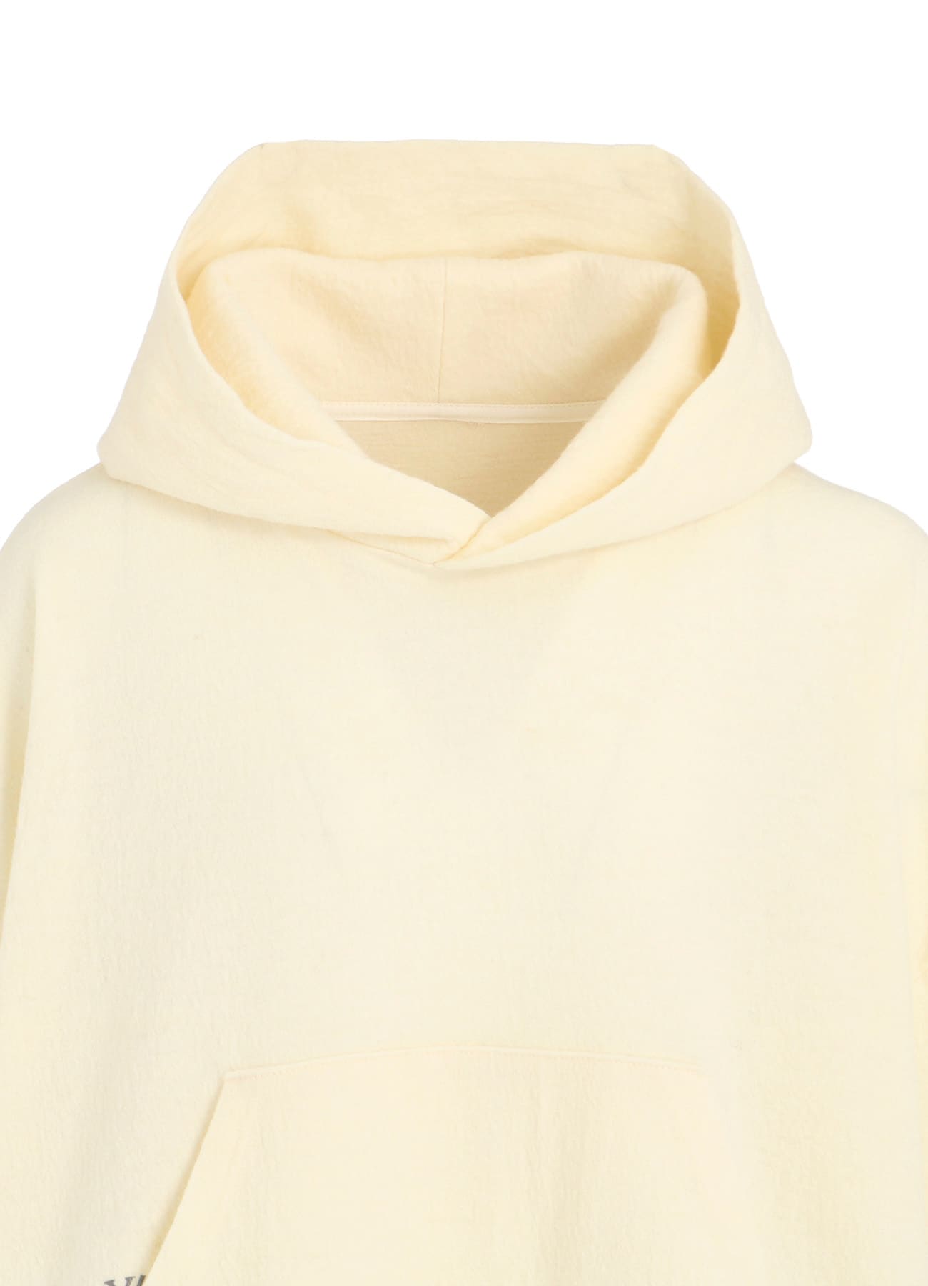 MILLED WOOL HOODIE