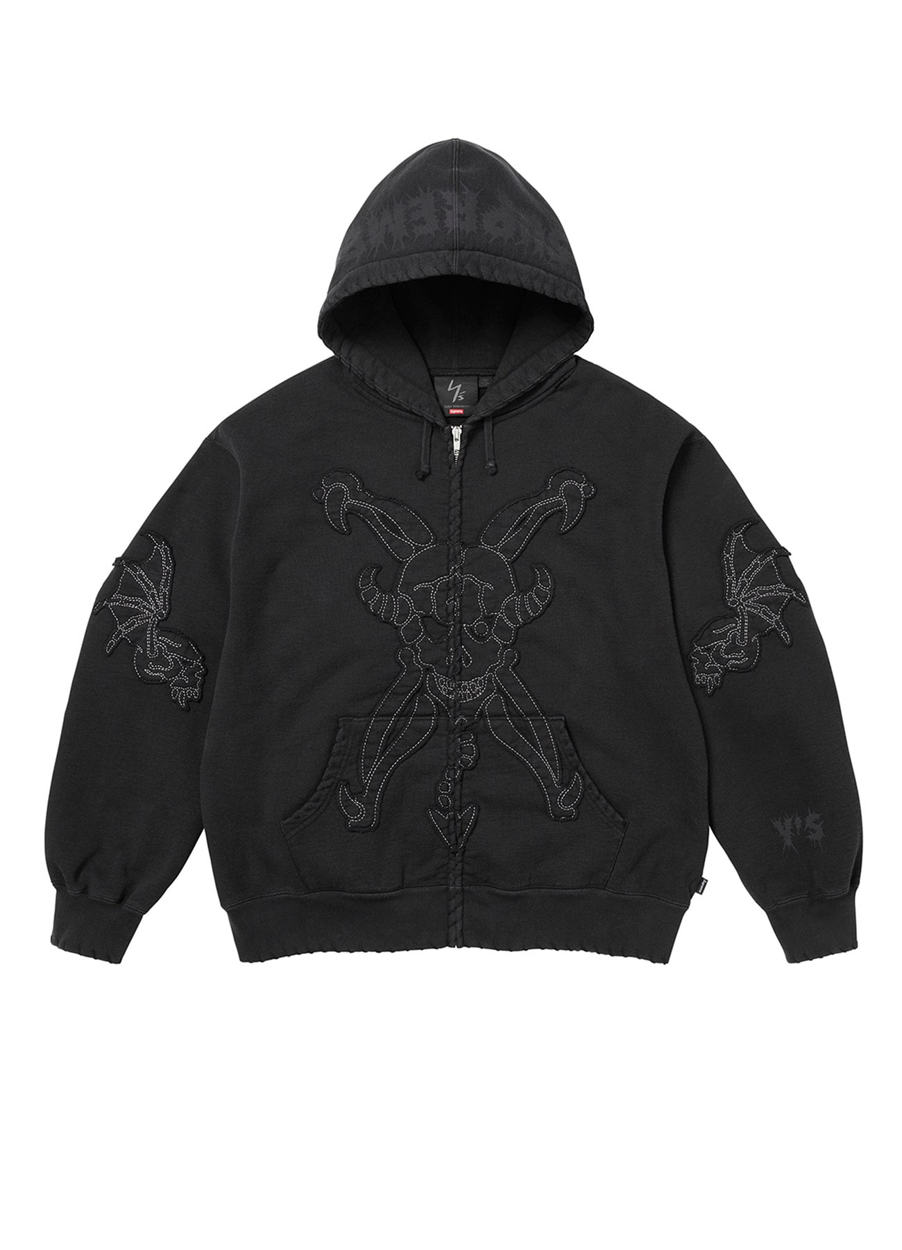 Y's/Supreme ZIP UP HOODED SWEATSHIRT