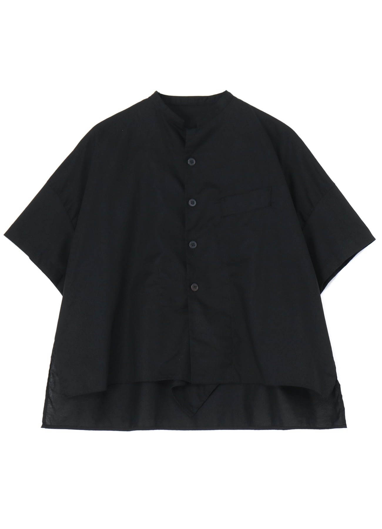 [Y's BORN PRODUCT] THIN COTTON TWILL HALF SLEEVE BOX SHIRT