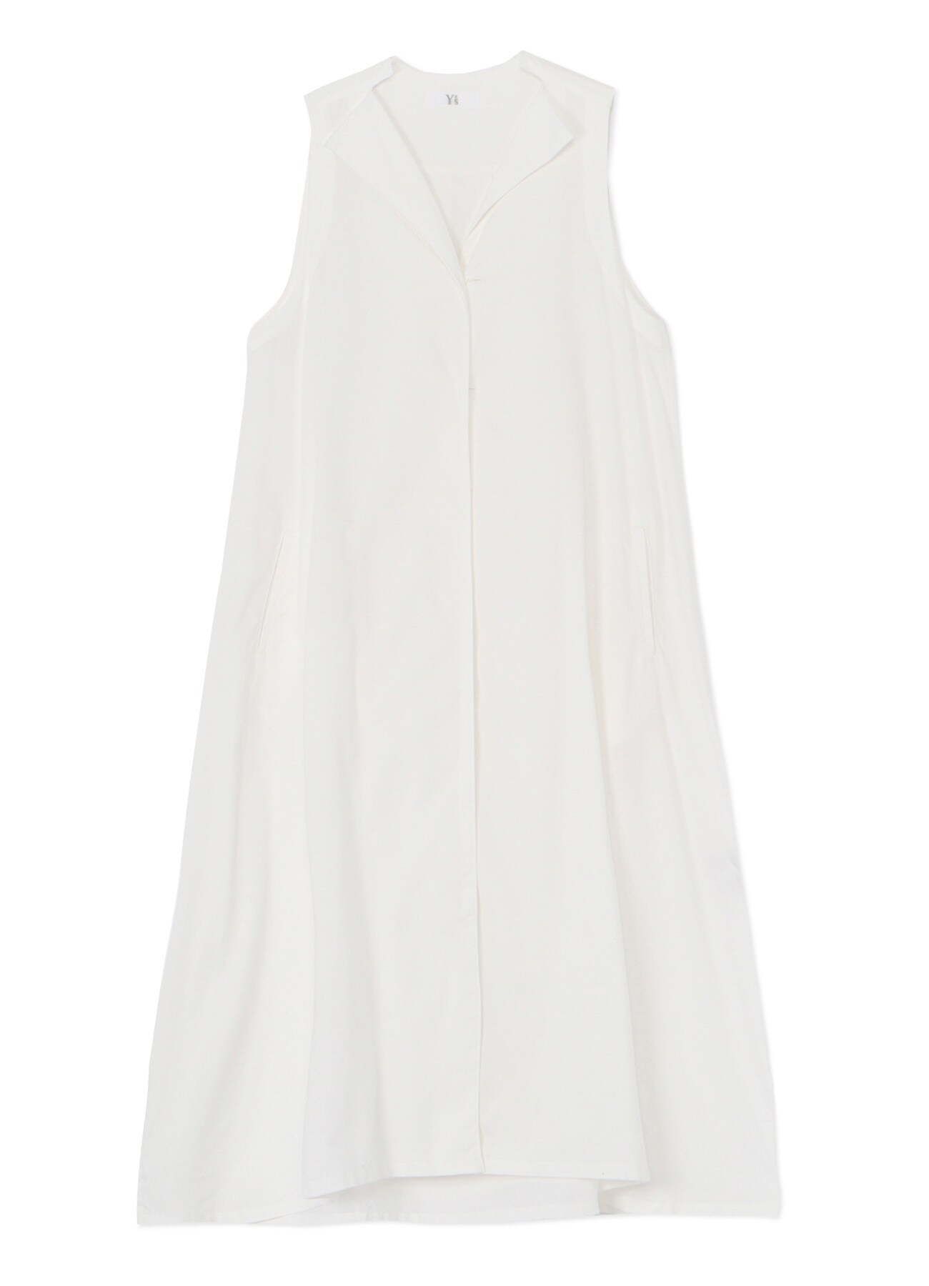 [Y's BORN PRODUCT] THIN COTTON TWILL SLEEVELESS DRESS