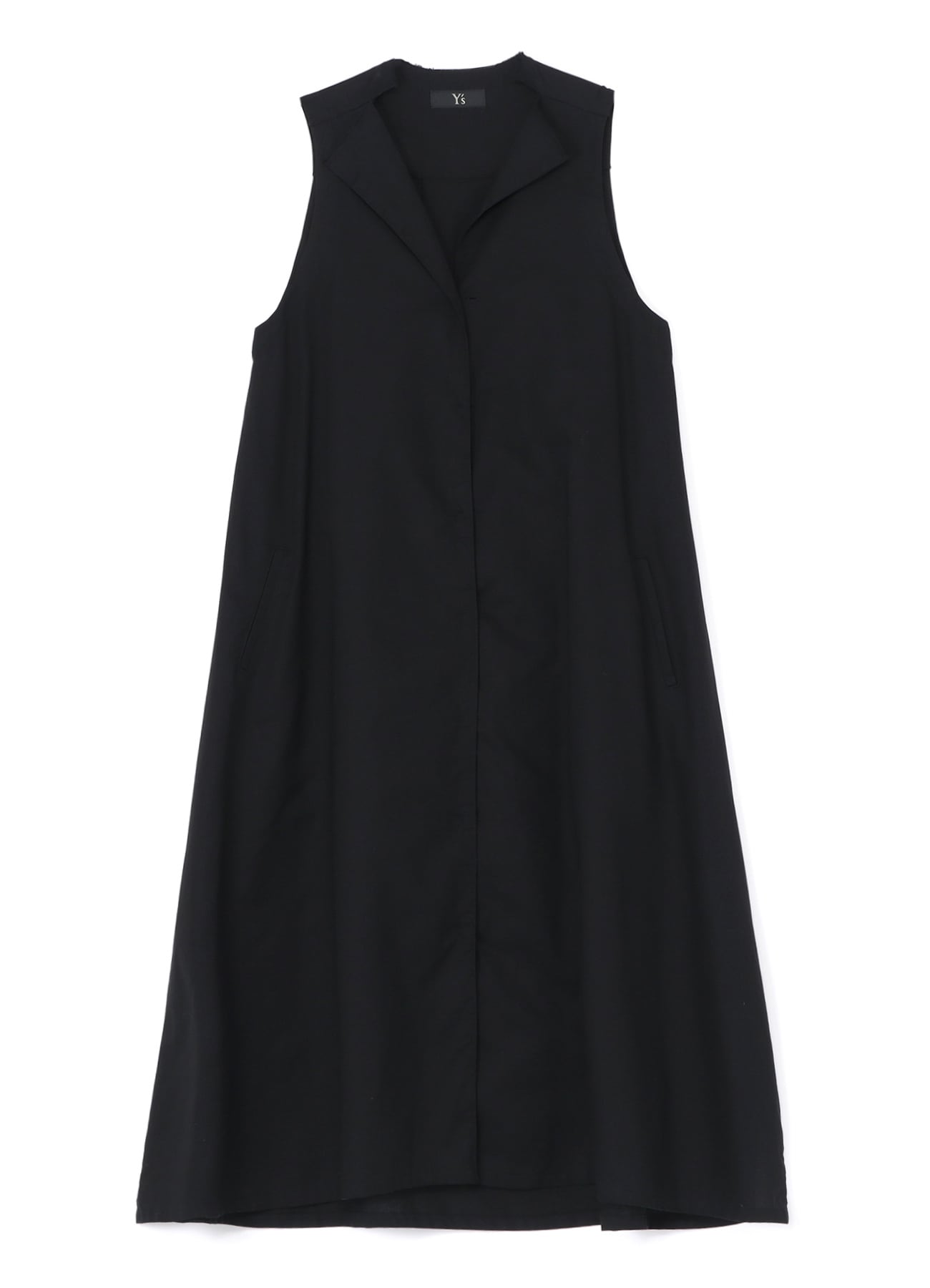 [Y's BORN PRODUCT] THIN COTTON TWILL SLEEVELESS DRESS