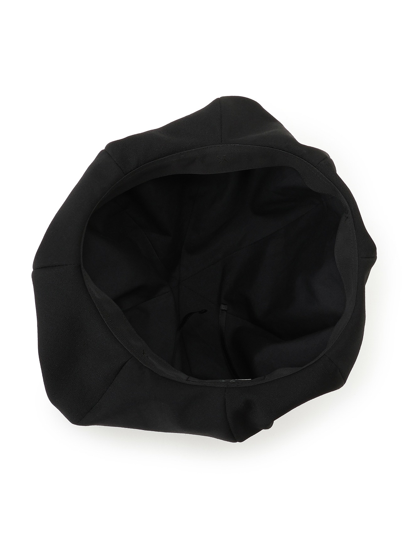 WOOL GABARDINE BERET WITH TUCKS(FREE SIZE Black): Y's｜THE SHOP 