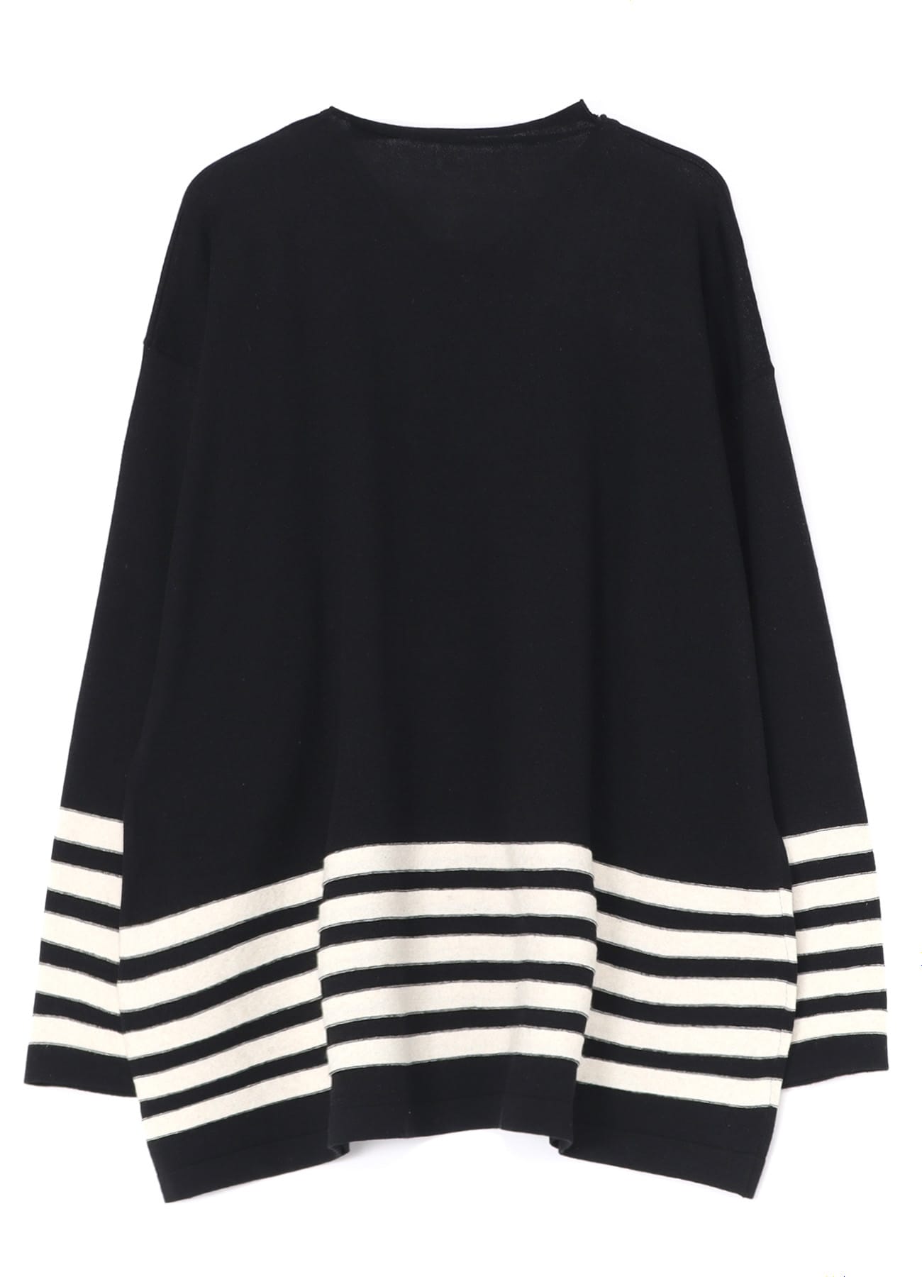 Ry/C TWISTED V NECK OVER SIZED PULLOVER KNIT